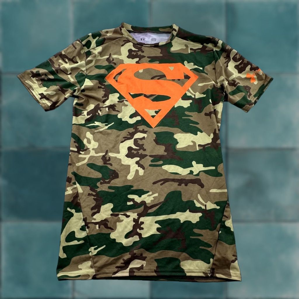 Armour Under Armour Shirt Large Camo Alter Ego Superman Compression Gym T-Shirts, Hoodie, Sweatshirt