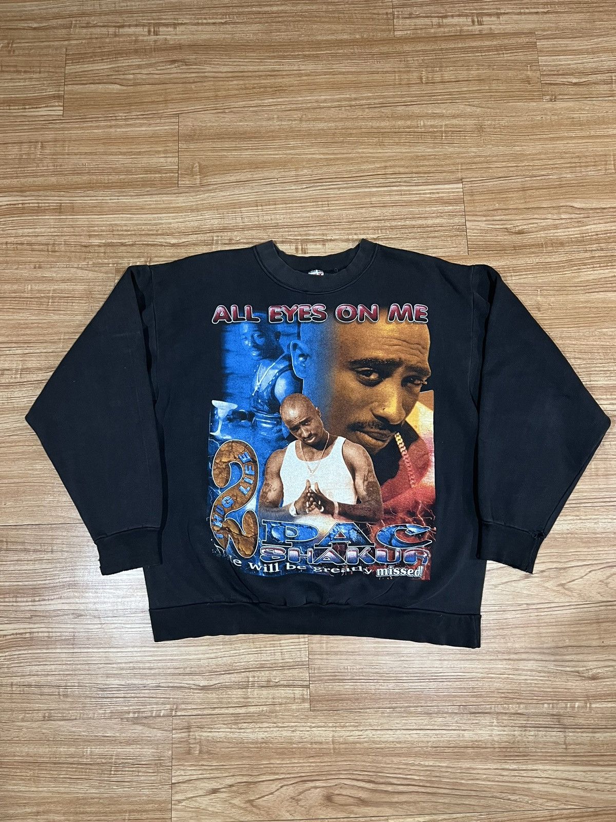 Tupac Vintage 1996 All Eyes On Me Crewneck T-Shirts, Hoodie, Sweatshirt | PodTeesHub.com