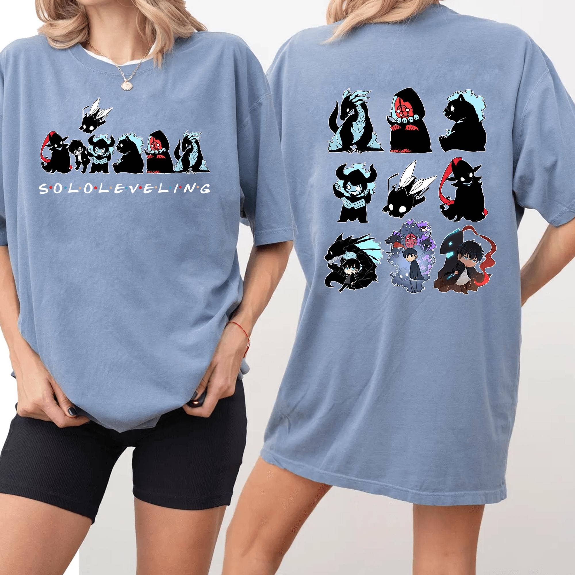 Solo Leveling Sung Jin Woo Anime Shirt Gift For Him Hoodie, Sweatshirt | PodTeesHub.com