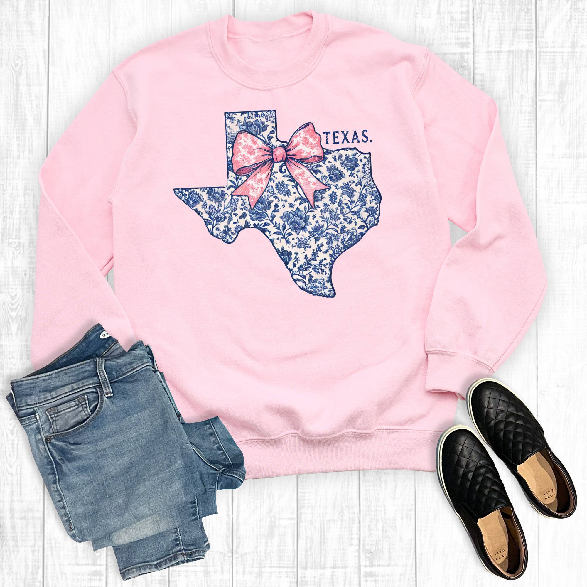 Western Texas Coquette Bow Sweatshirt T-Shirts, Hoodie | PodTeesHub.com