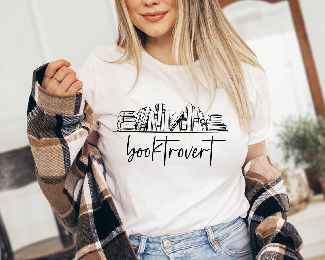 Booktrovert - Funny Book Lover T-Shirt Hoodie, Sweatshirt | PodTeesHub.com