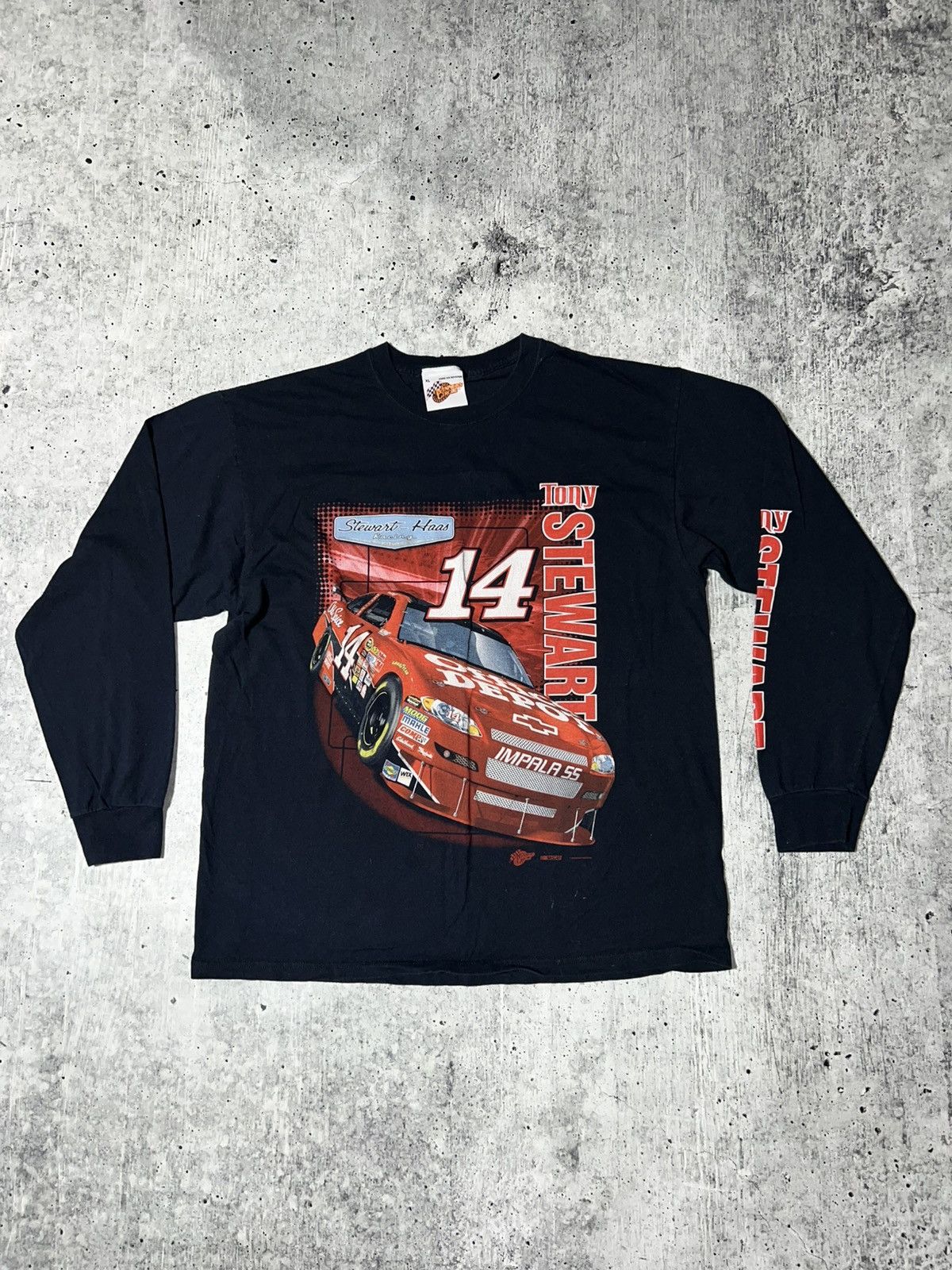 Nascar Vintage 2009 Tony Stewart Nascar Graphic Long Sleeve T-Shirts, Hoodie, Sweatshirt | PodTeesHub.com