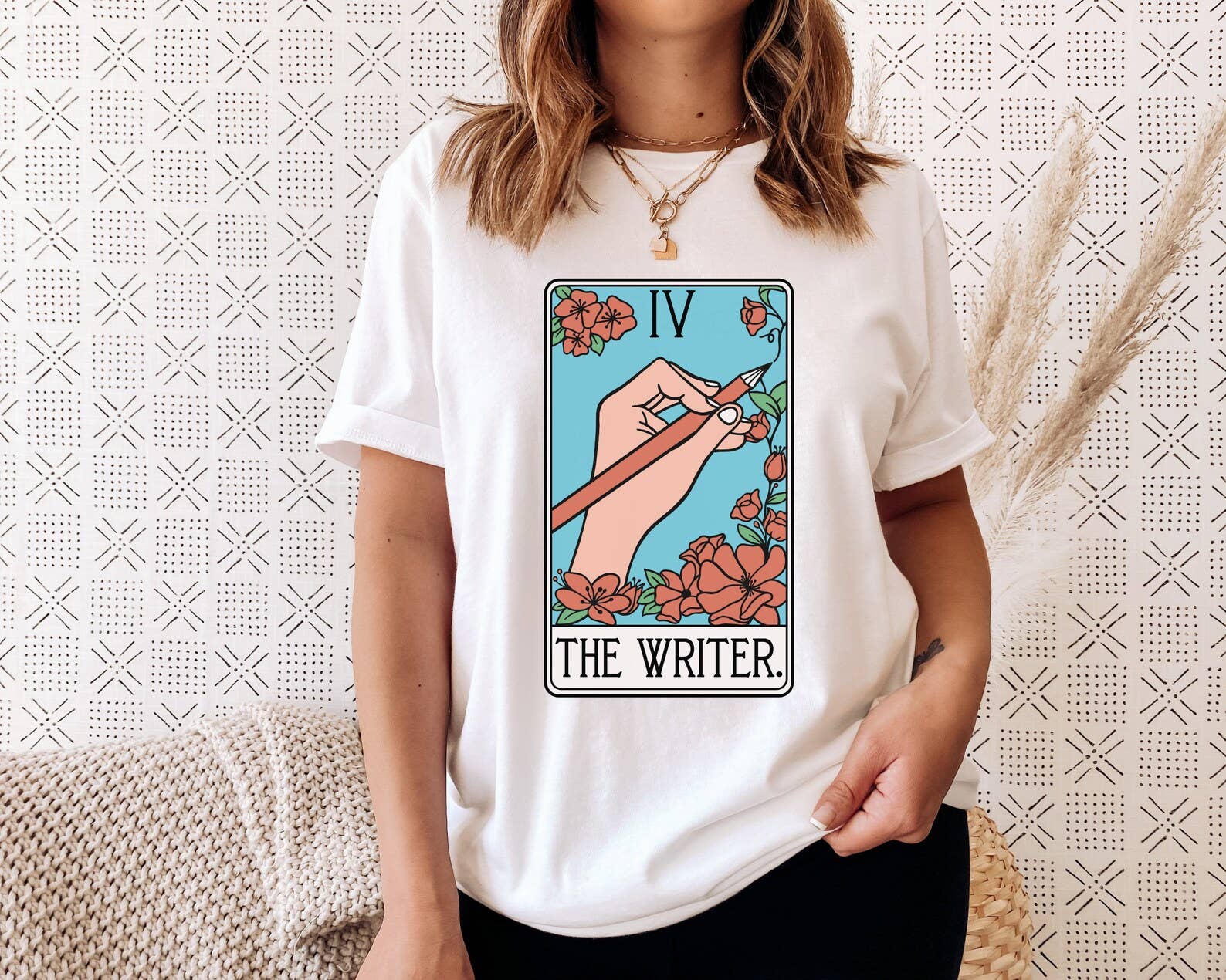 The Writer Tarot Card T-Shirt Hoodie, Sweatshirt | PodTeesHub.com