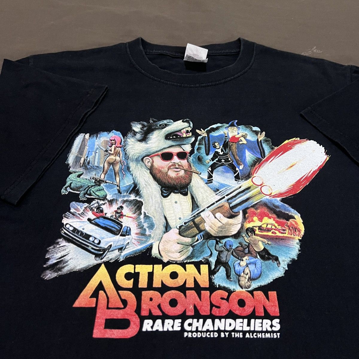 Rap Tees Vtg Y2k Rare Chandeliers Action Bronson The Alchemist Tee Hoodie, Sweatshirt | PodTeesHub.com