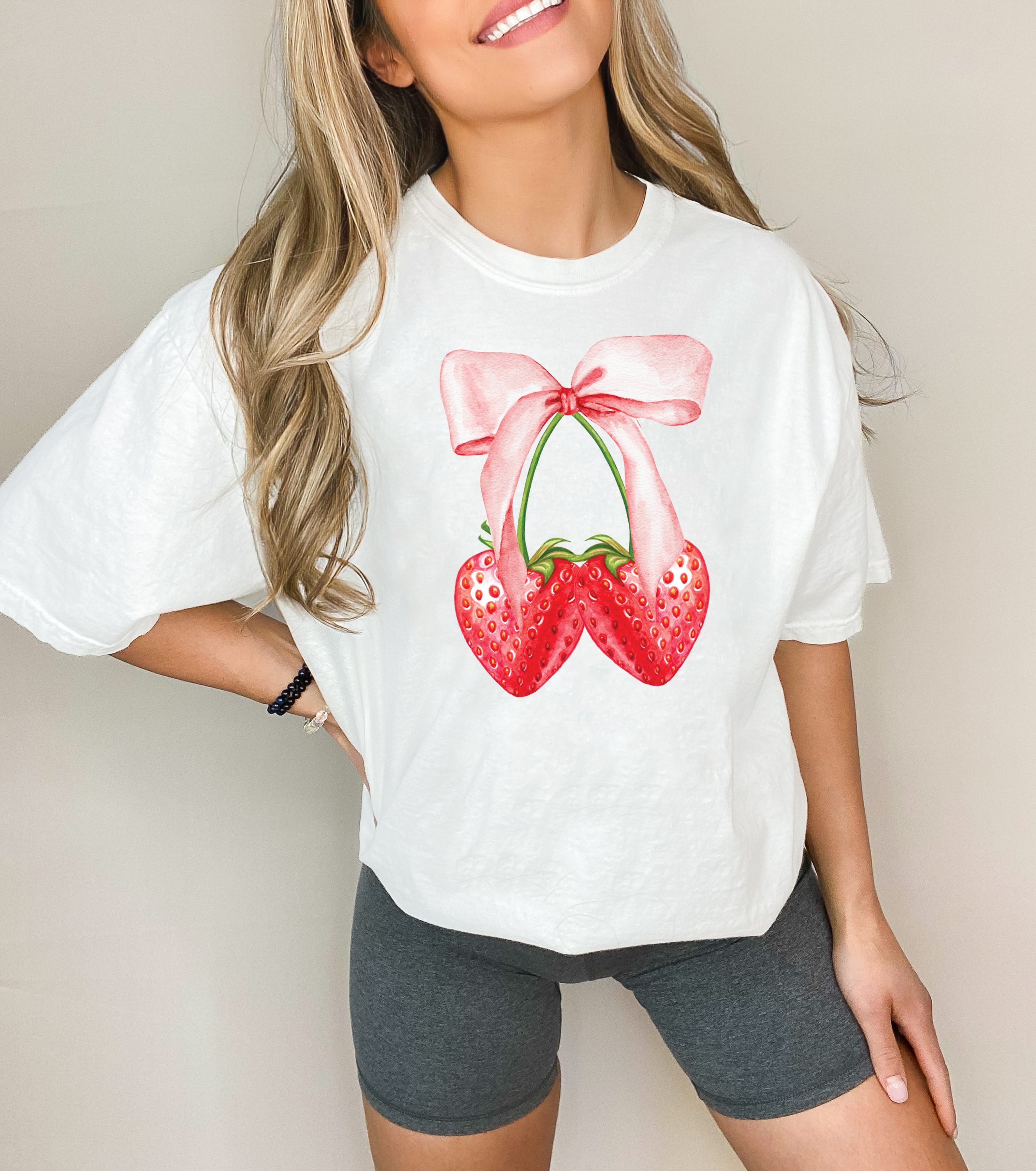 Strawberry Shirt, Spring 2024 Women's Clothing, Graphic Tee Hoodie, Sweatshirt | PodTeesHub.com
