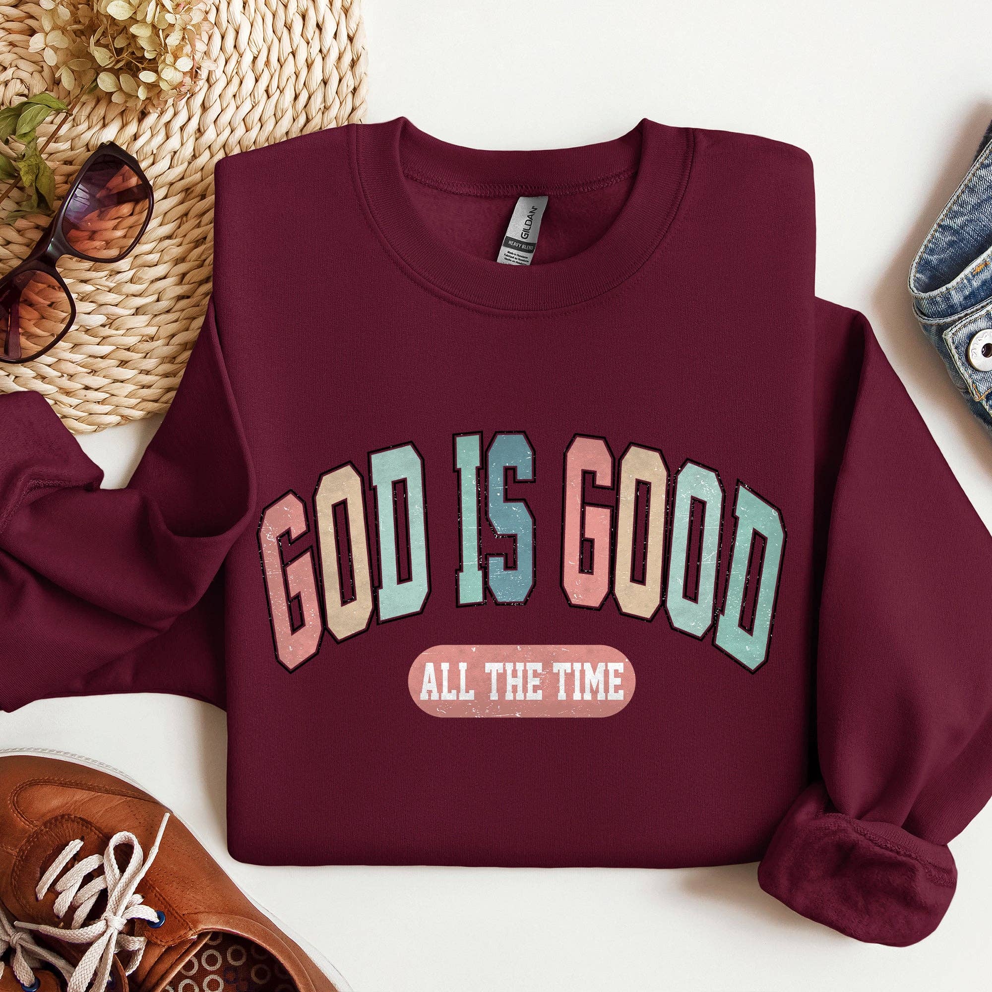 God Is Good All the Time, Christian, Religious Sweatshirt T-Shirts, Hoodie | PodTeesHub.com