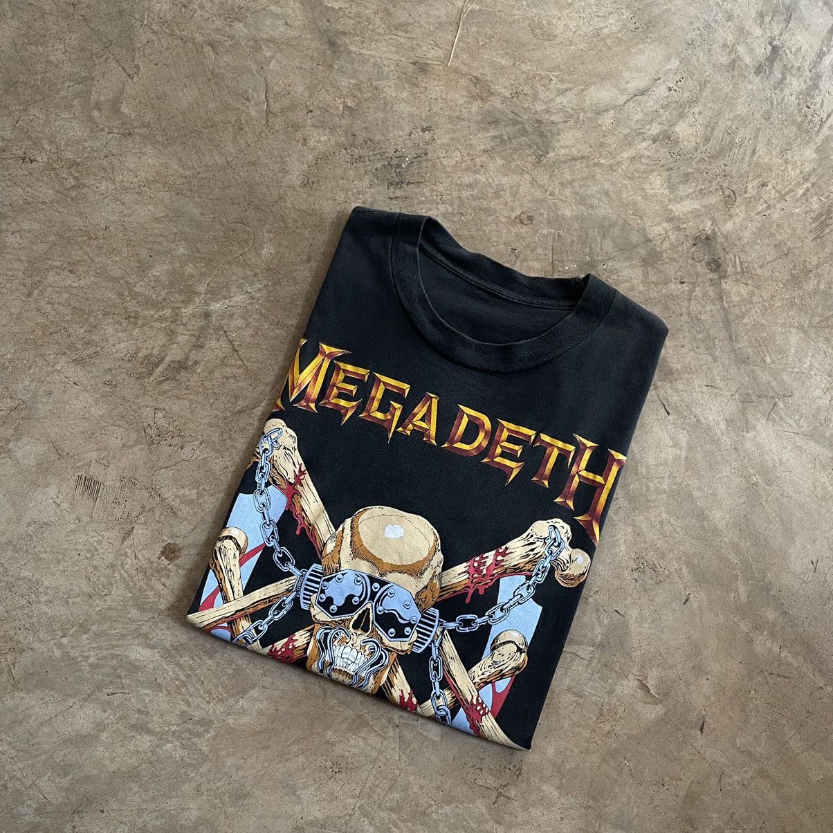 Megadeth X Vintage Rare 1991 Vintage Megadeth Band Tour T Shirt L Gtmb816 Hoodie, Sweatshirt | PodTeesHub.com