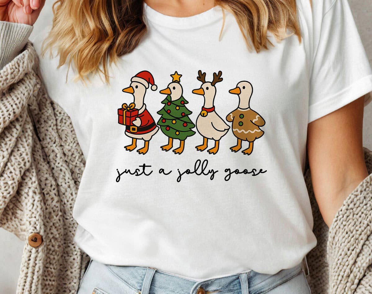 Just A Jolly Goose Christmas Tis the Season T-Shirt Hoodie, Sweatshirt | PodTeesHub.com