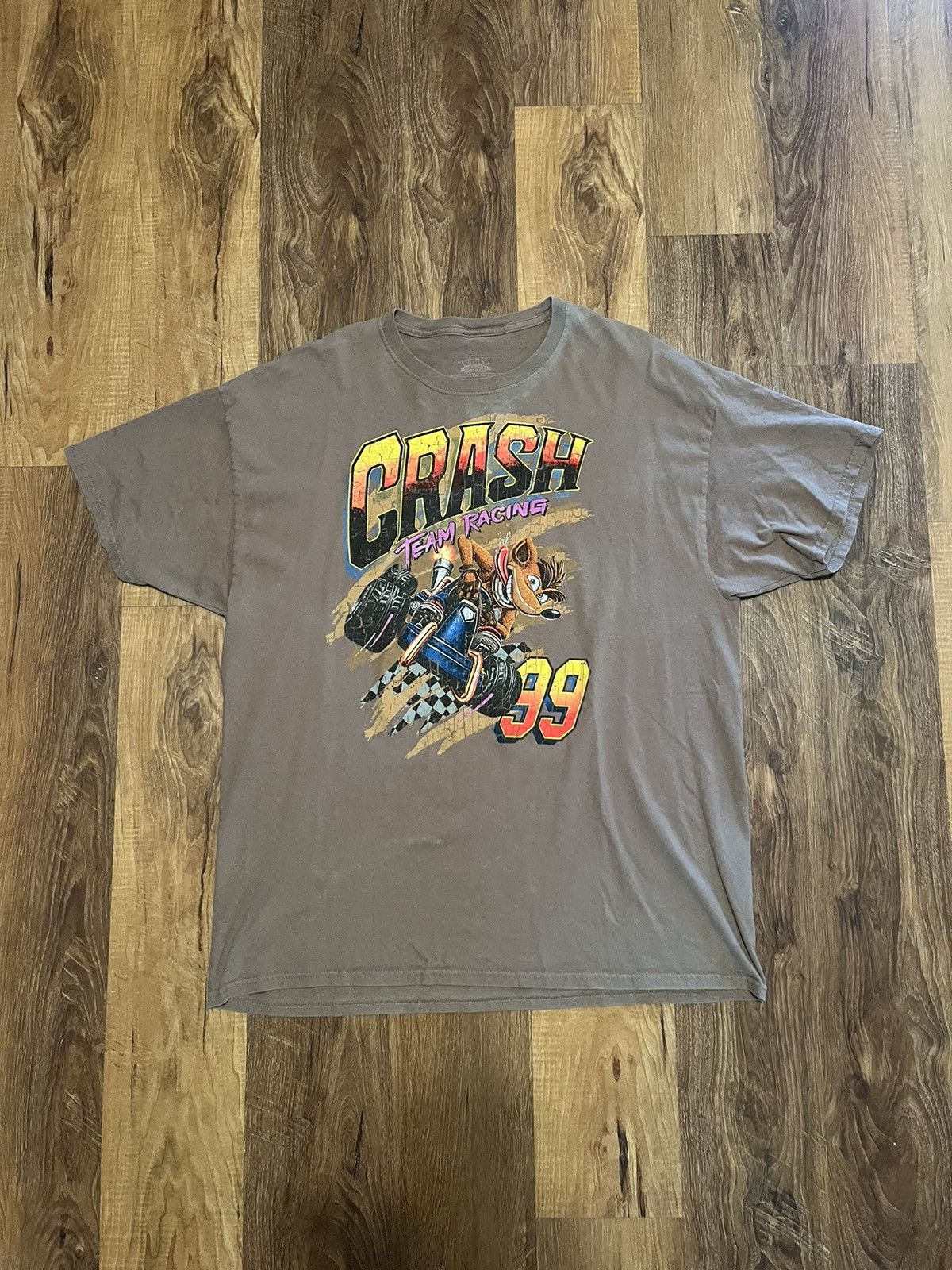 Vintage Crash Bandicoot Team Racing T Shirt Hoodie, Sweatshirt | PodTeesHub.com