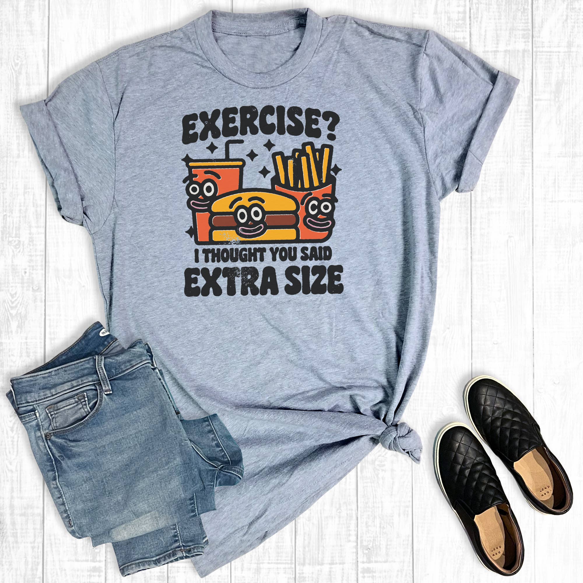 Exercise I Thought You Said Extra Size Graphic Tee Hoodie, Sweatshirt | PodTeesHub.com