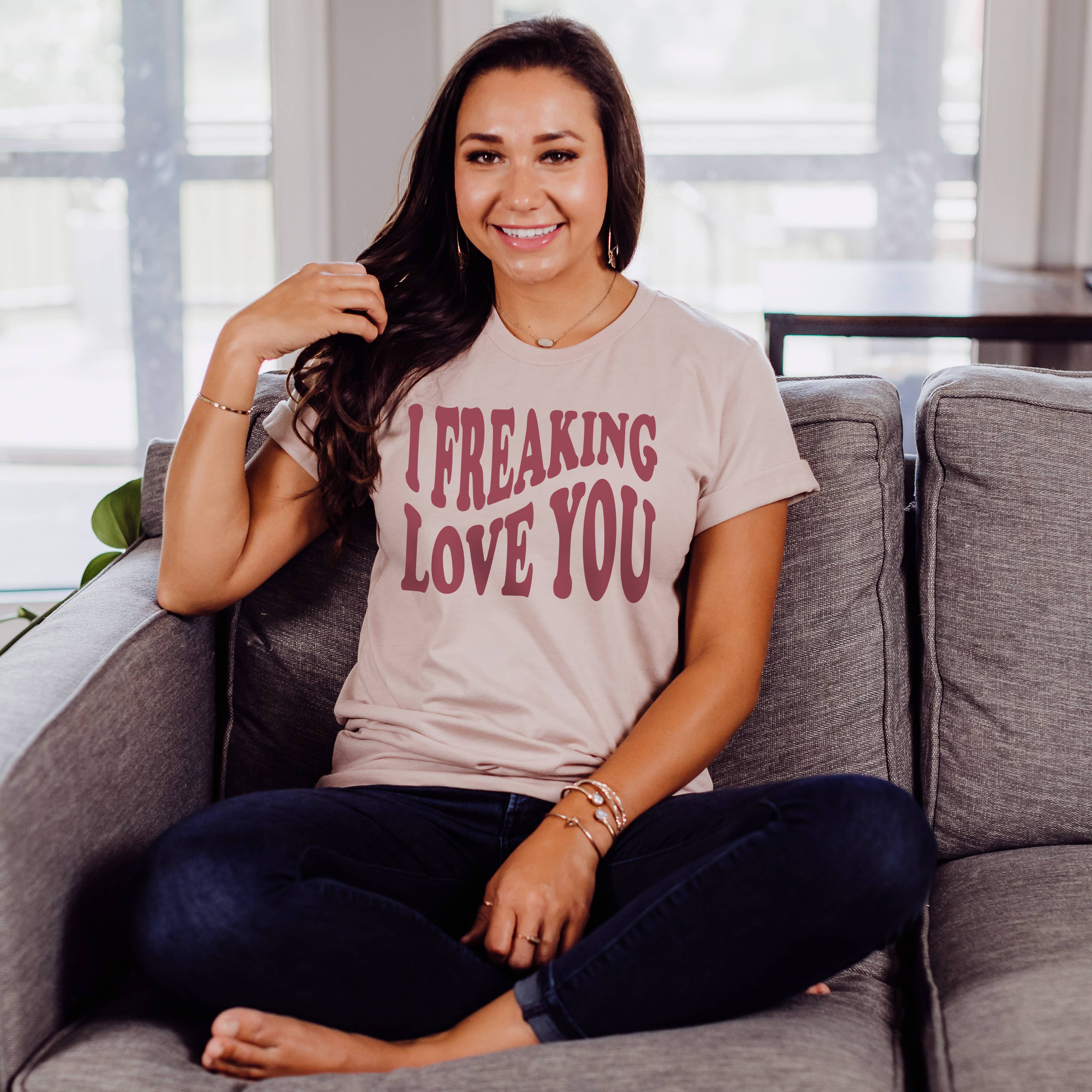 I Freaking Love You Tee | Sizes XS-2XL Hoodie, Sweatshirt | PodTeesHub.com