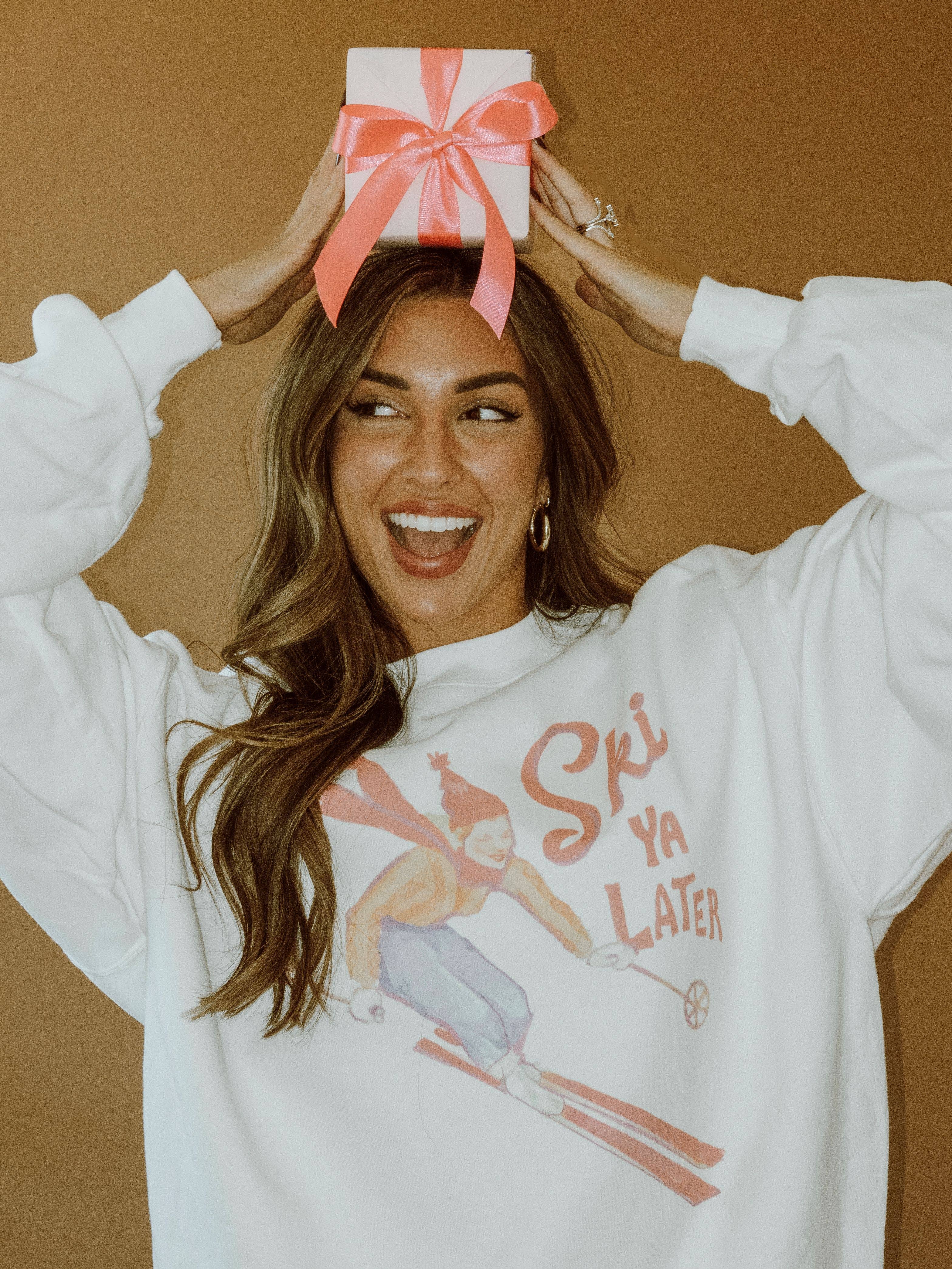 Ski Ya Later White Sweatshirt T-Shirts, Hoodie | PodTeesHub.com