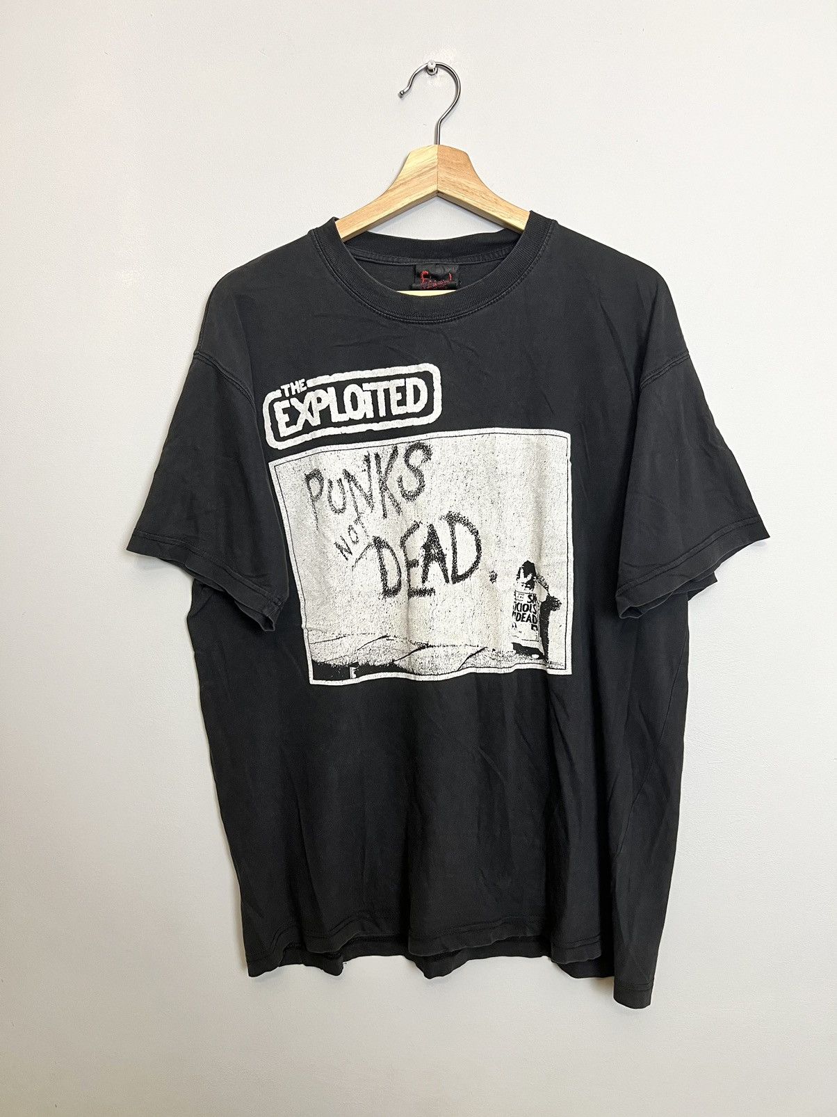Rare Vintage 90s The Exploited Punks Not Dead Punk Band Tee Hoodie, Sweatshirt | PodTeesHub.com