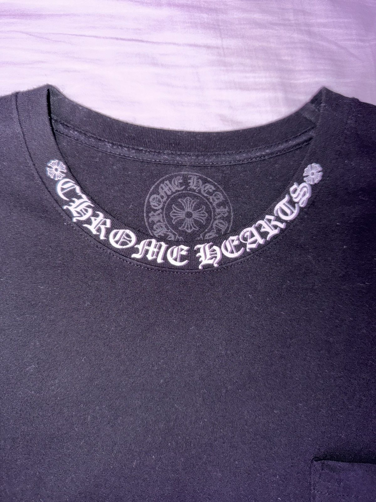 Hearts Chrome Hearts Neck Logo T Shirt Hoodie, Sweatshirt | PodTeesHub.com