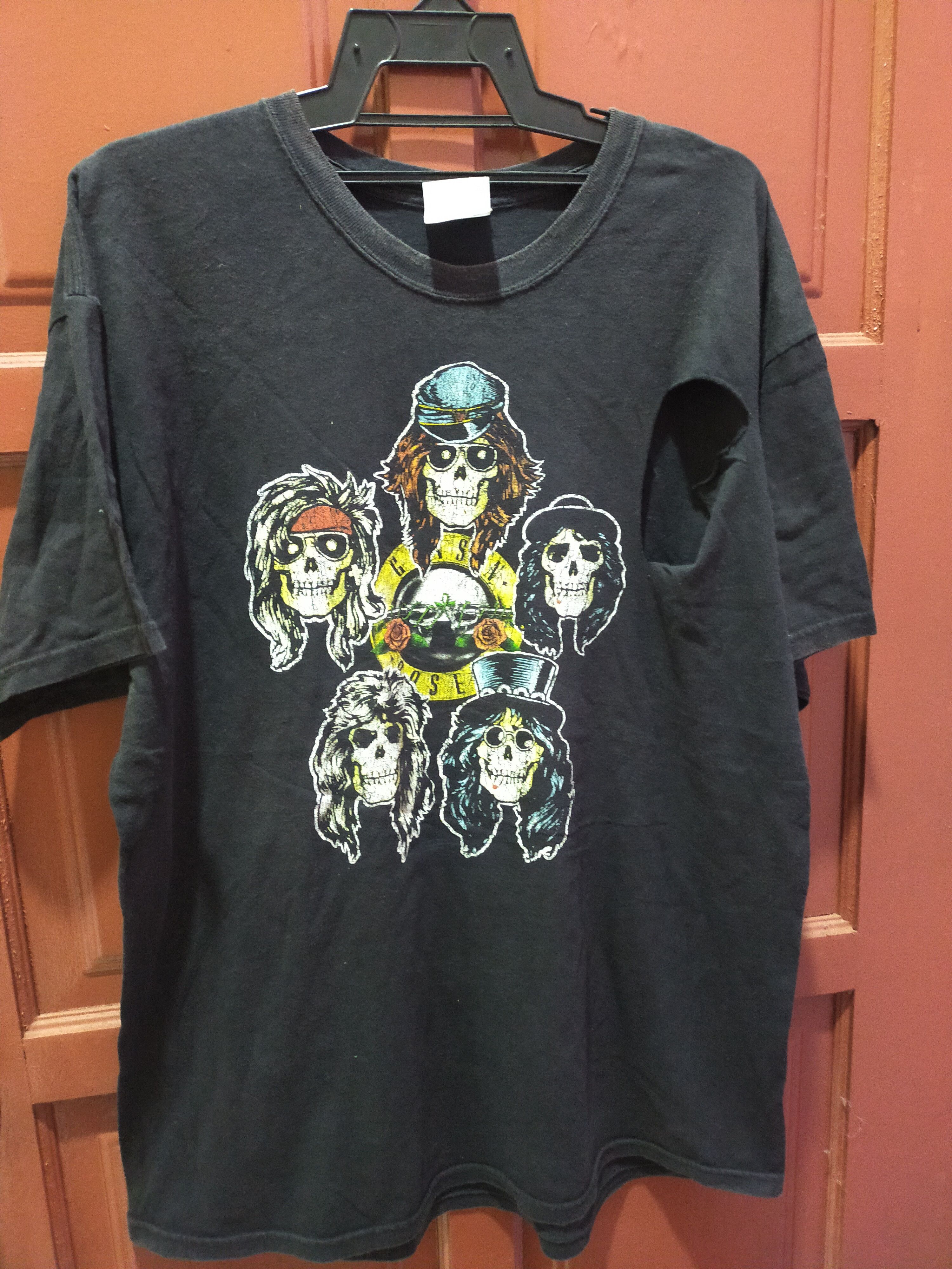 Band Tees Rare Vintage Distressed Gun N Roses Band Tee Hoodie, Sweatshirt | PodTeesHub.com