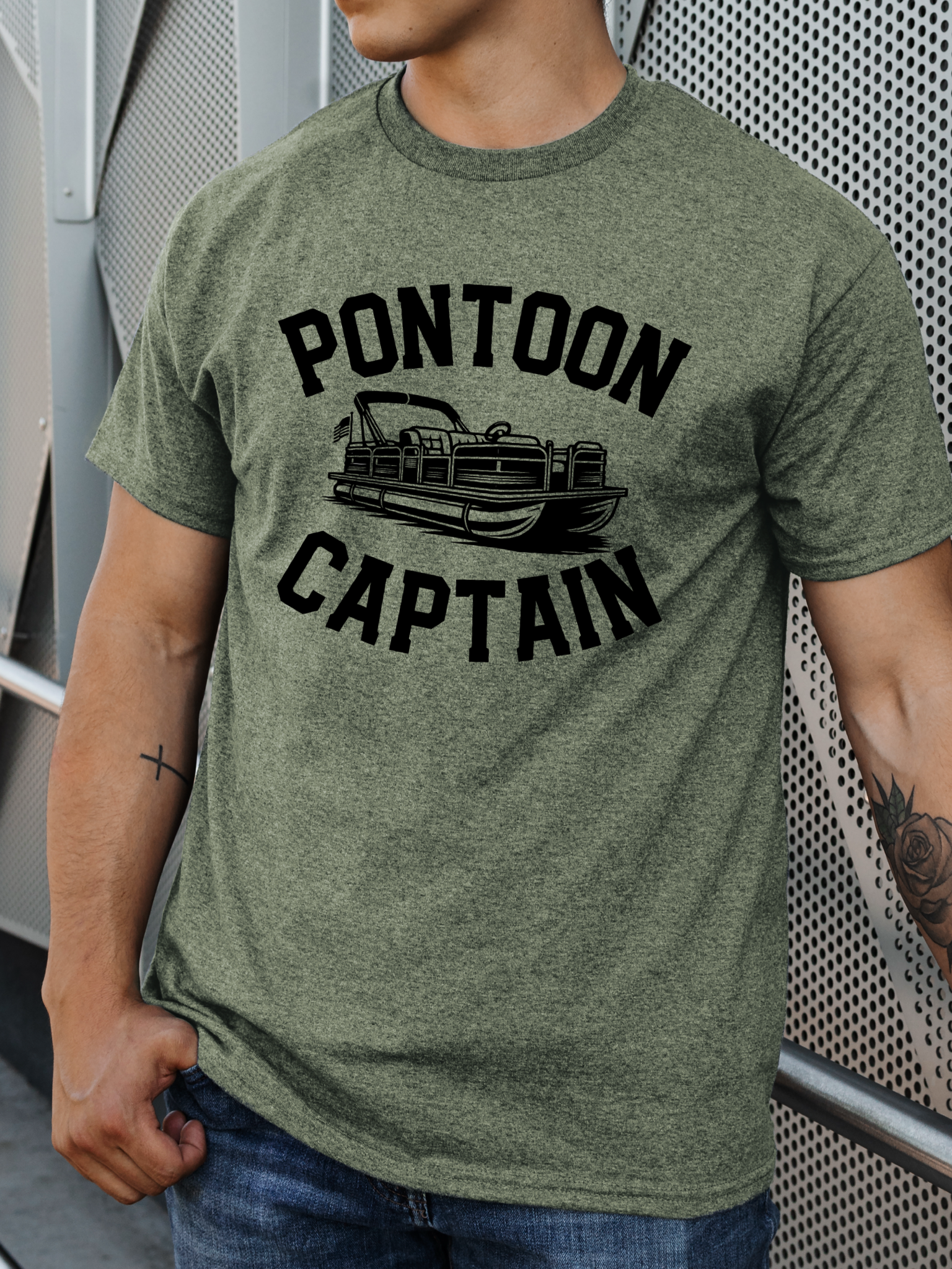 Pontoon Captain T-Shirt | Lake Day | River | Beach Hoodie, Sweatshirt | PodTeesHub.com