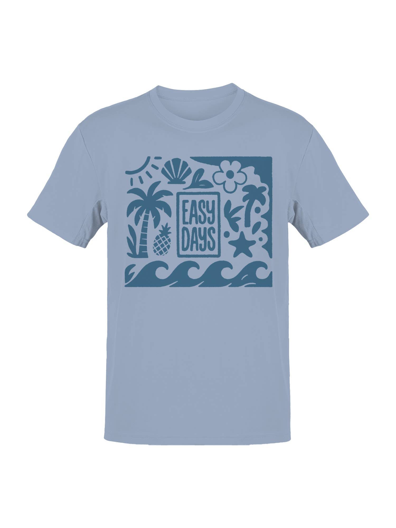 Easy Days Tropical Vibes Art Men's T-Shirt Hoodie, Sweatshirt | PodTeesHub.com