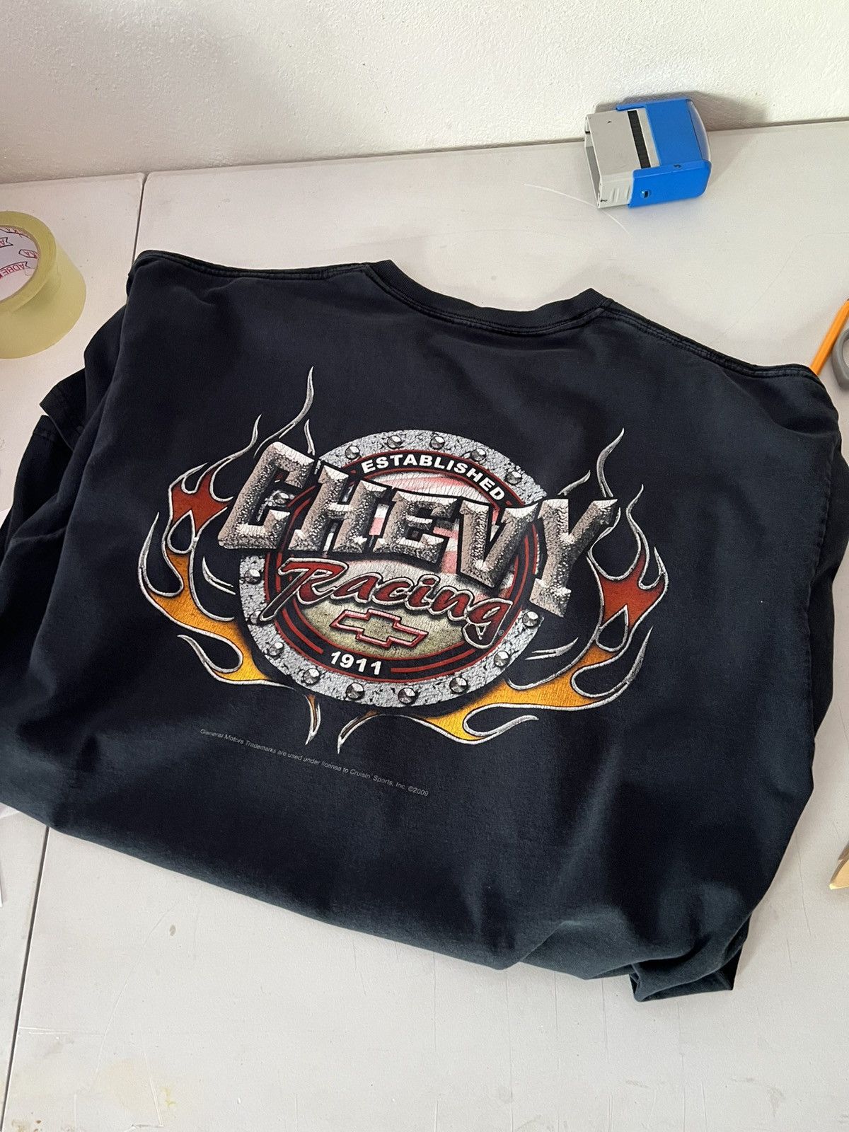 Chevrolet 2009 Chevy Racing Flaming Logo Tee Nascar Hoodie, Sweatshirt | PodTeesHub.com