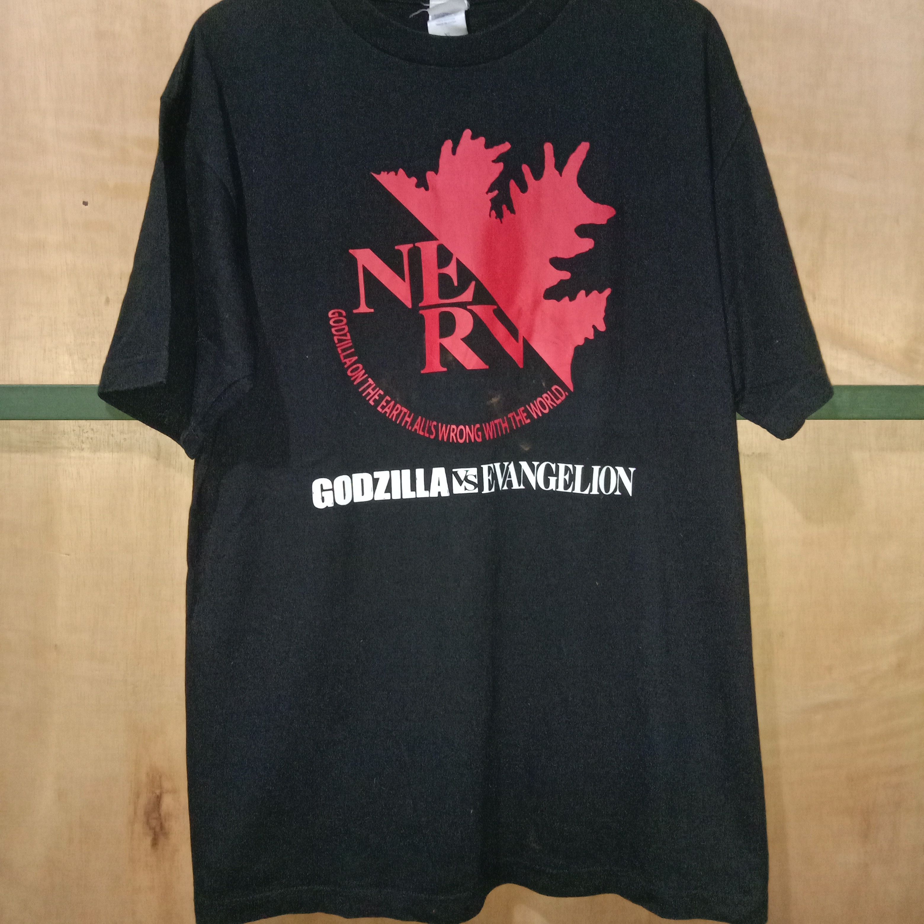 Anime Godzilla Vs Neon Genesis Evangelion Anime Manga Rare Vintage T-Shirts, Hoodie, Sweatshirt | PodTeesHub.com