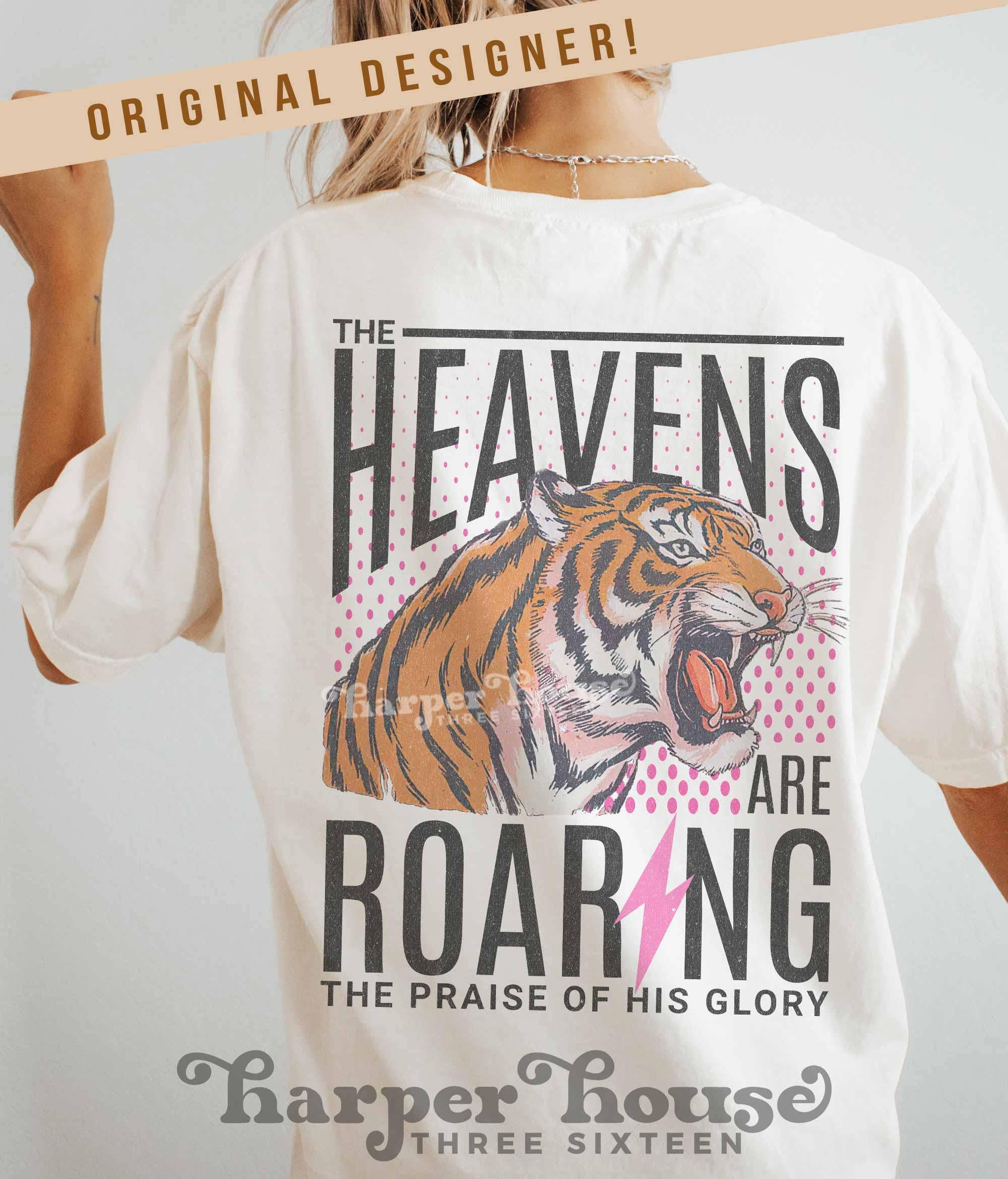Heavens Roaring Retro Jesus Tee 90s Aesthetic Hoodie, Sweatshirt | PodTeesHub.com