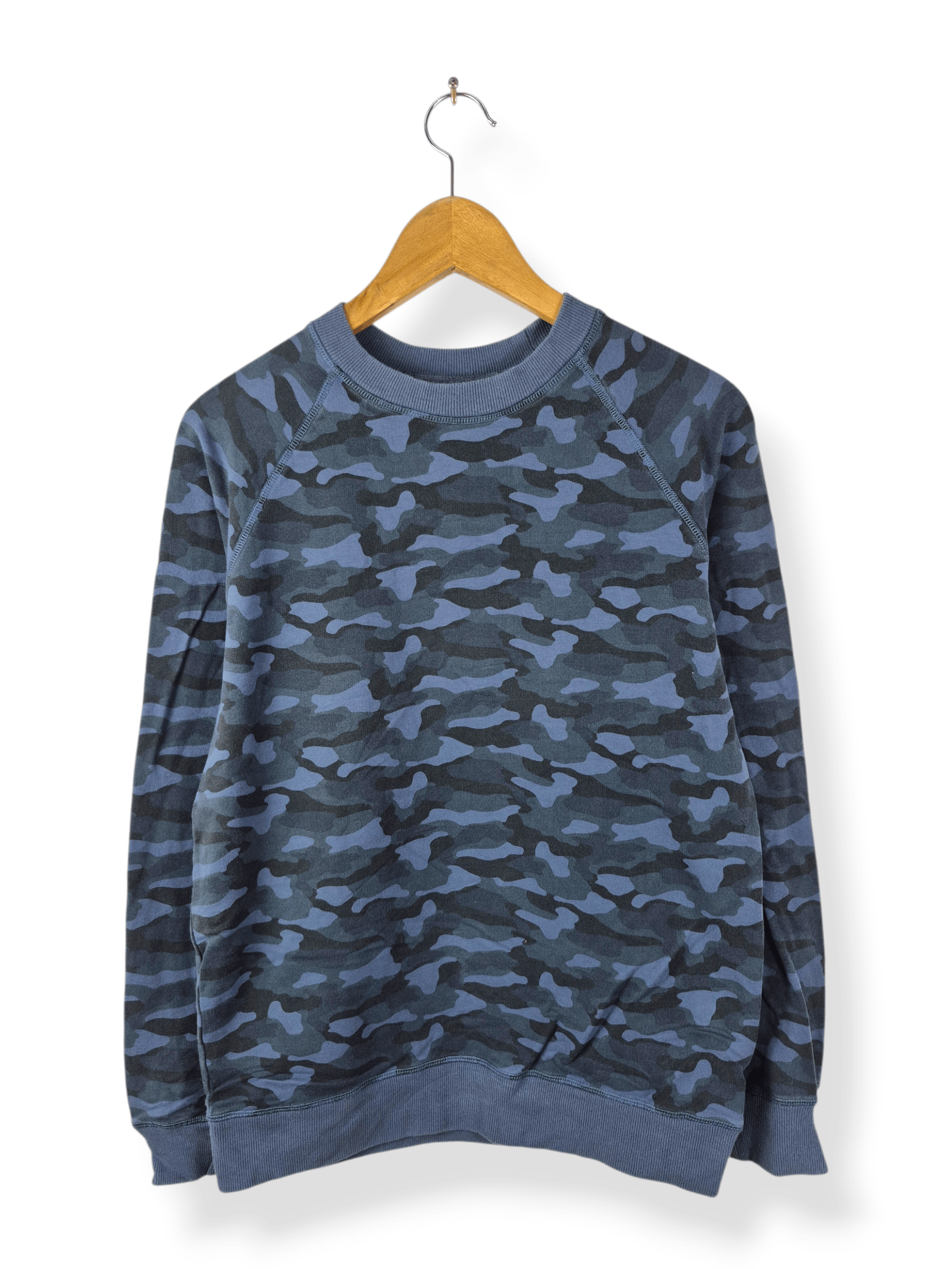 Vintage Blue Army Camo Vintage Style Sweatshirt Sweater T-Shirts, Hoodie | PodTeesHub.com