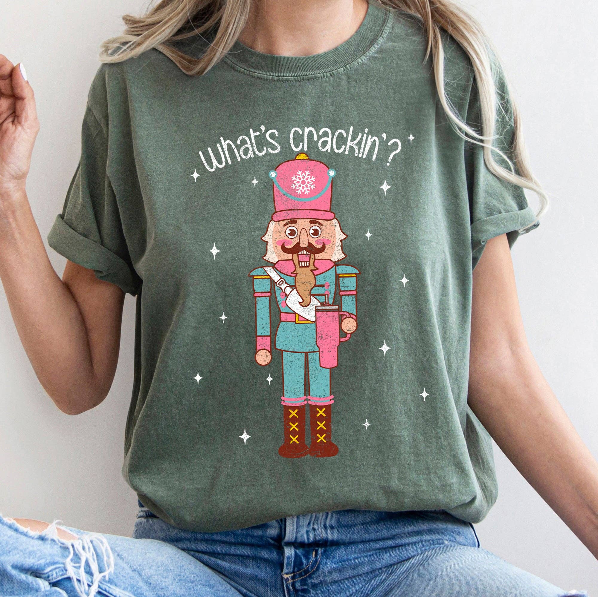 What_s Crackin, Nutcracker, Christmas Text, Tshirt Hoodie, Sweatshirt | PodTeesHub.com