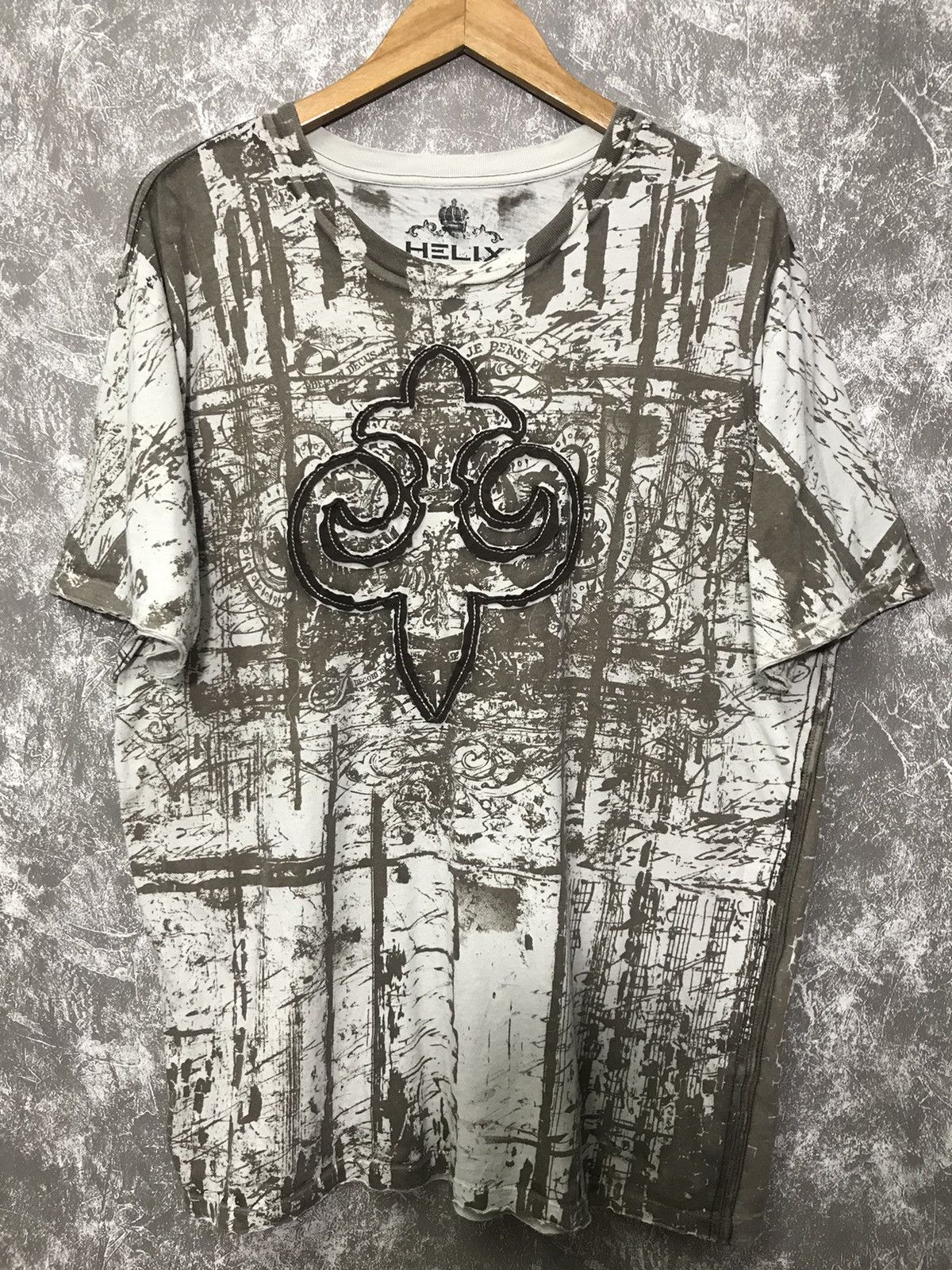 X Southpole Helix Affliction Fleur De Lis Y2k Graphic Tee Hoodie, Sweatshirt | PodTeesHub.com