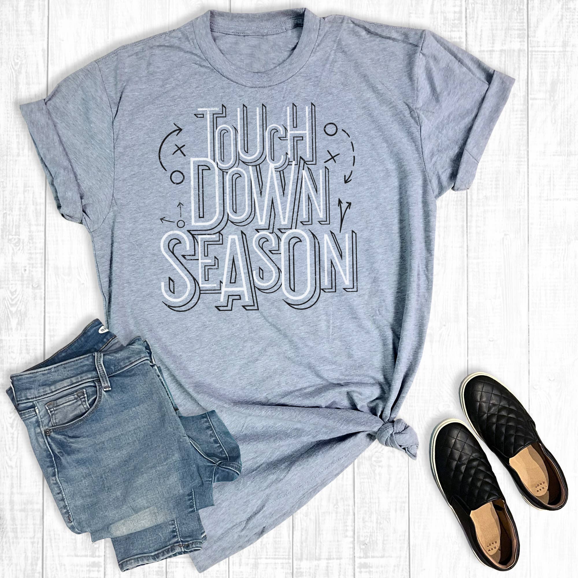 Football Touchdown Season Graphic Tee Hoodie, Sweatshirt | PodTeesHub.com