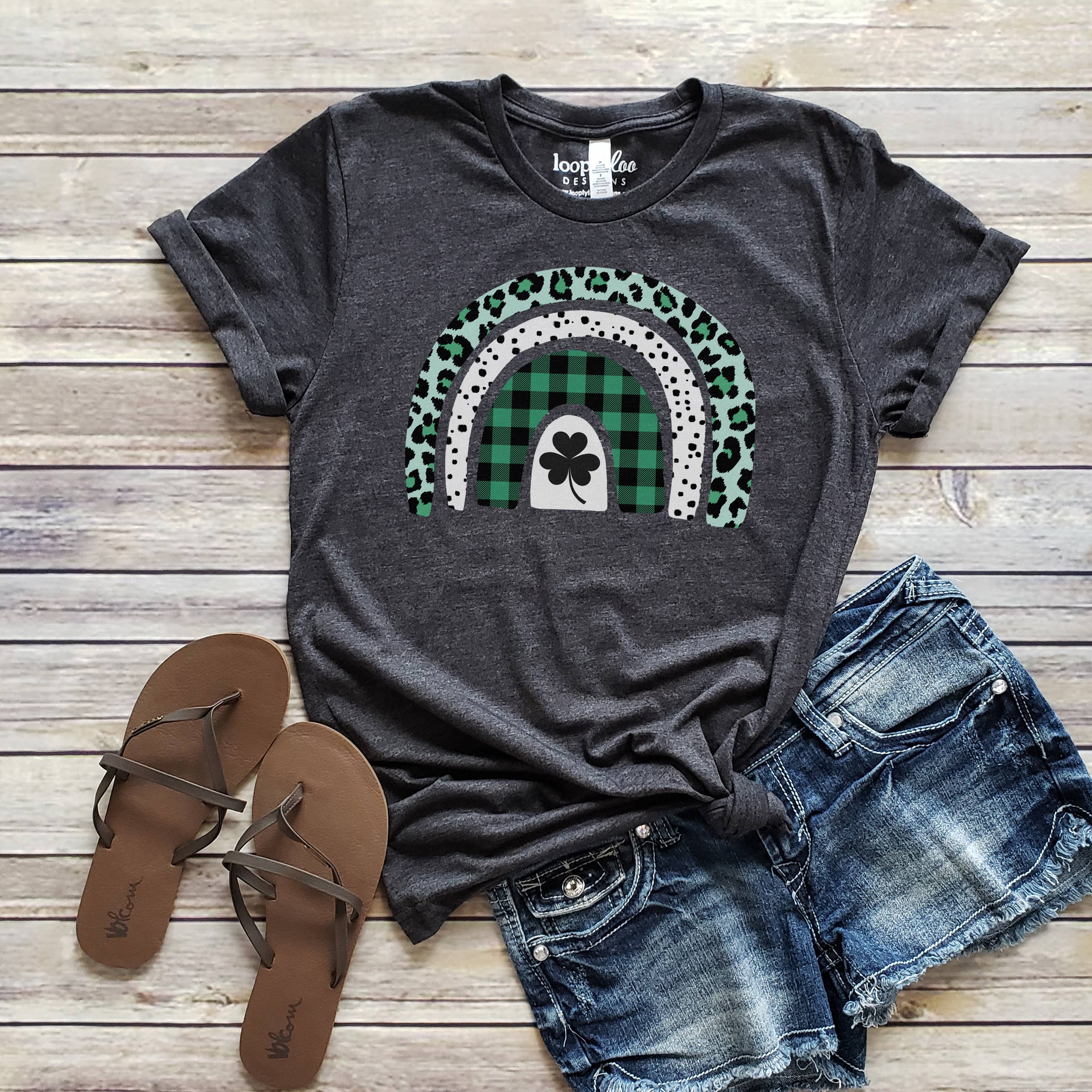 St. Patty's Day Rainbow Tee | St. Patrick's Day | XS-2XL Hoodie, Sweatshirt | PodTeesHub.com