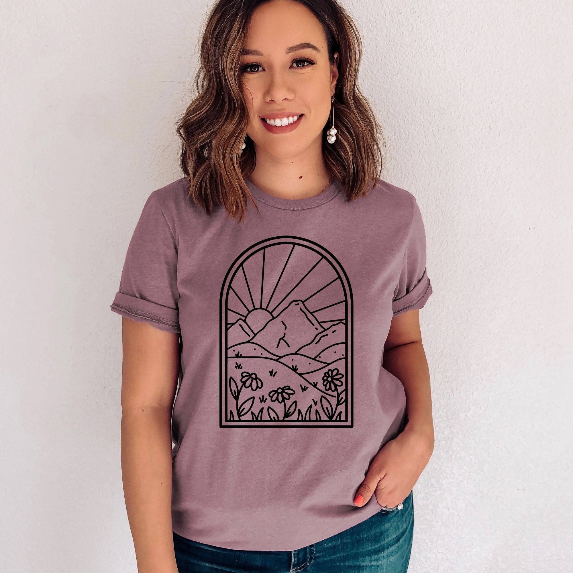 Floral Nature Tshirt For Adventurer Mountains 289 Hoodie, Sweatshirt | PodTeesHub.com