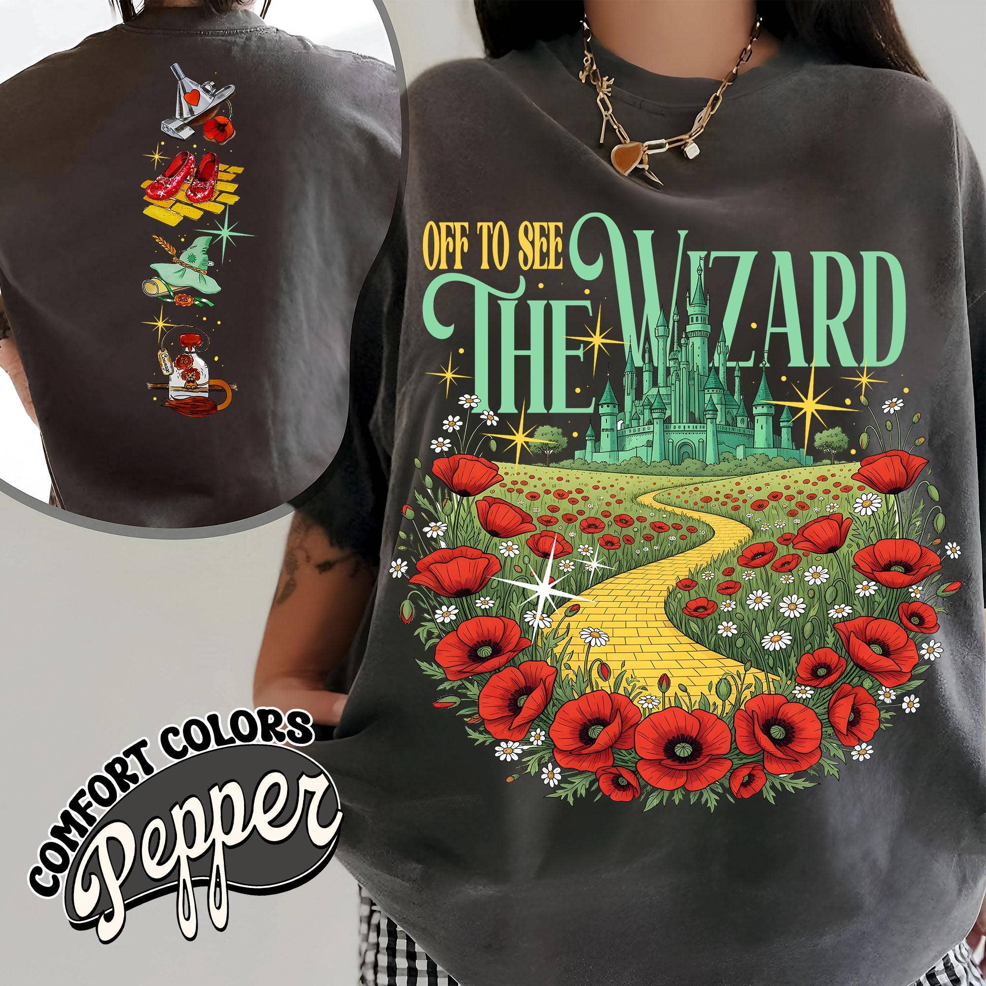 Follow the Yellow Brick Road Wizard Shirt Hoodie, Sweatshirt | PodTeesHub.com