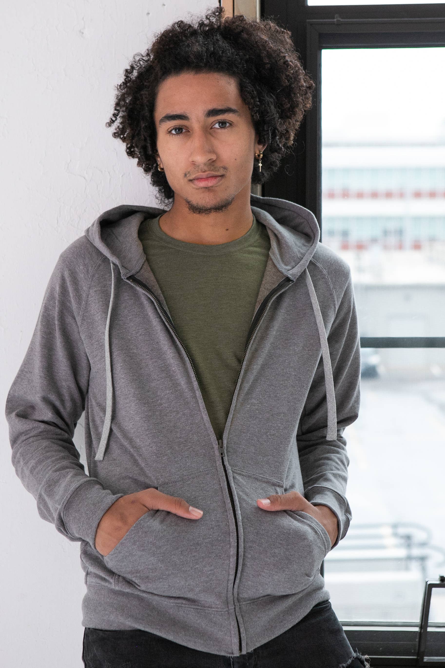 Unisex Heathered Full Zip Hoodie T-Shirts, Sweatshirt | PodTeesHub.com