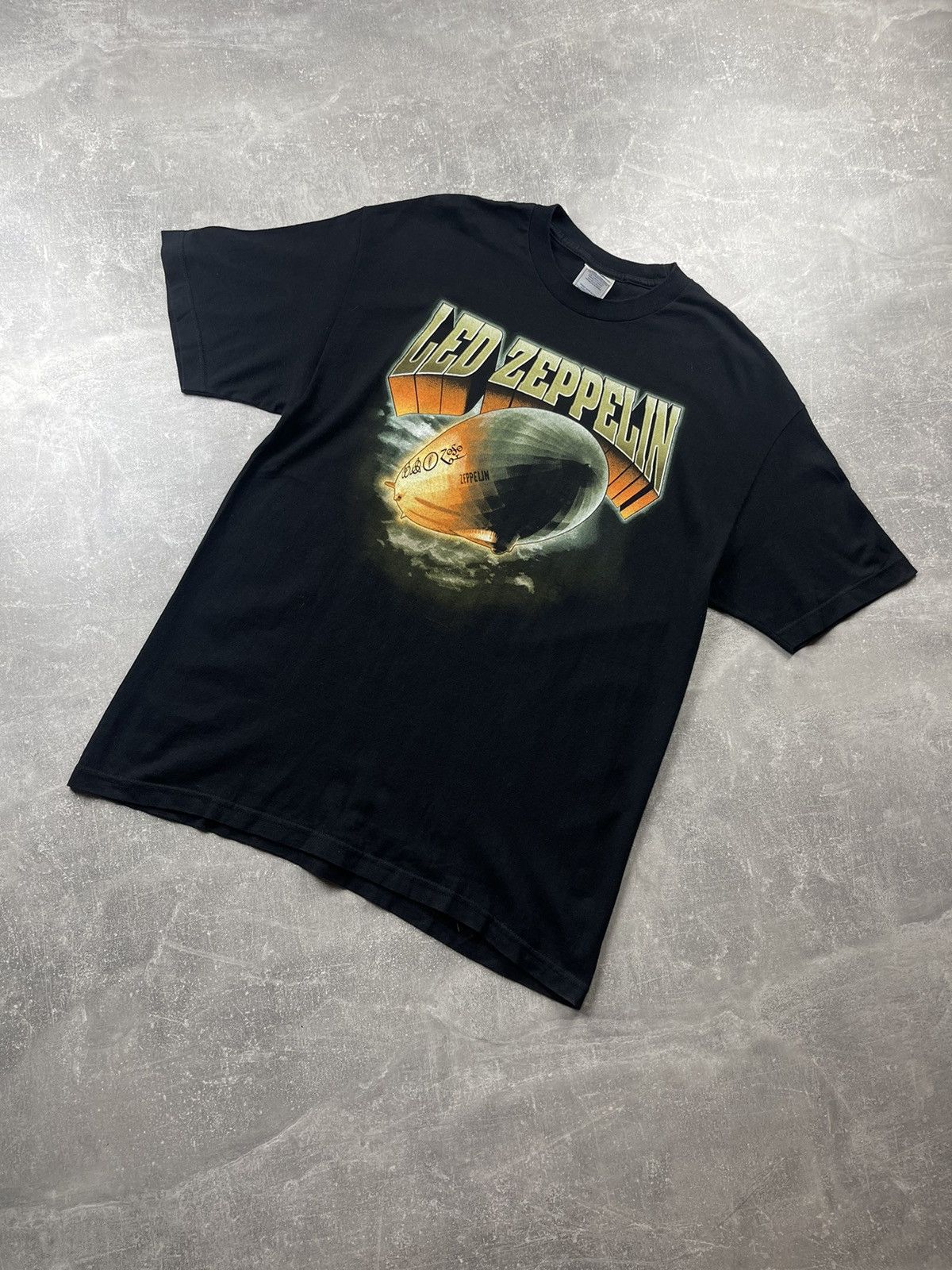 Zeppelin Vintage Led Zeppelin Black Graphic Band T Shirt Size Xl 00s Hoodie, Sweatshirt | PodTeesHub.com