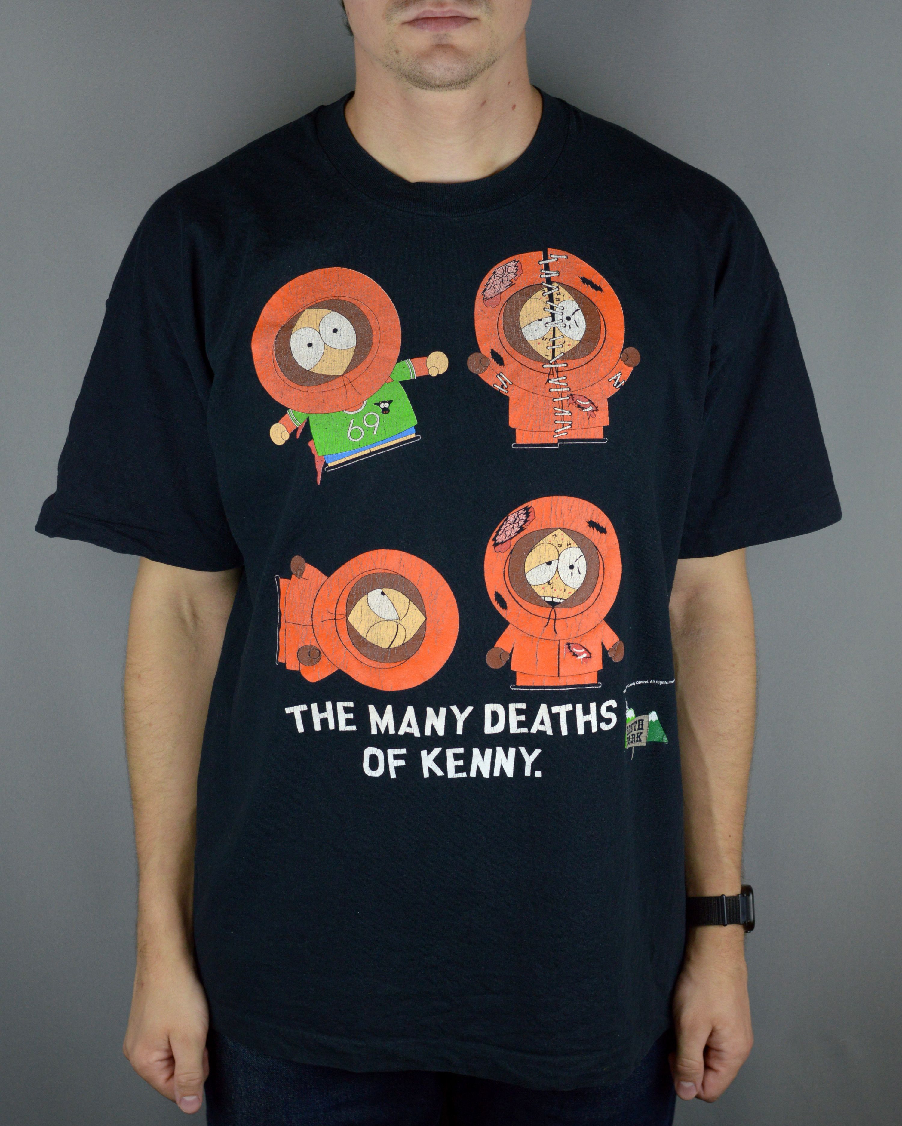 Vintage South Park The Many Deaths Of Kenny T-Shirts, Hoodie, Sweatshirt | PodTeesHub.com