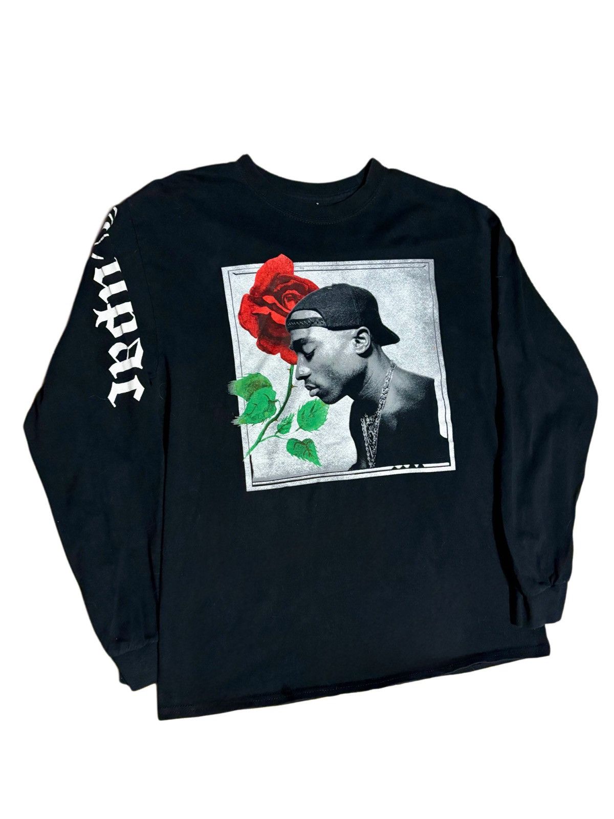 Vintage Tupac Rose Graphic Long Sleeve T-Shirts, Hoodie, Sweatshirt | PodTeesHub.com