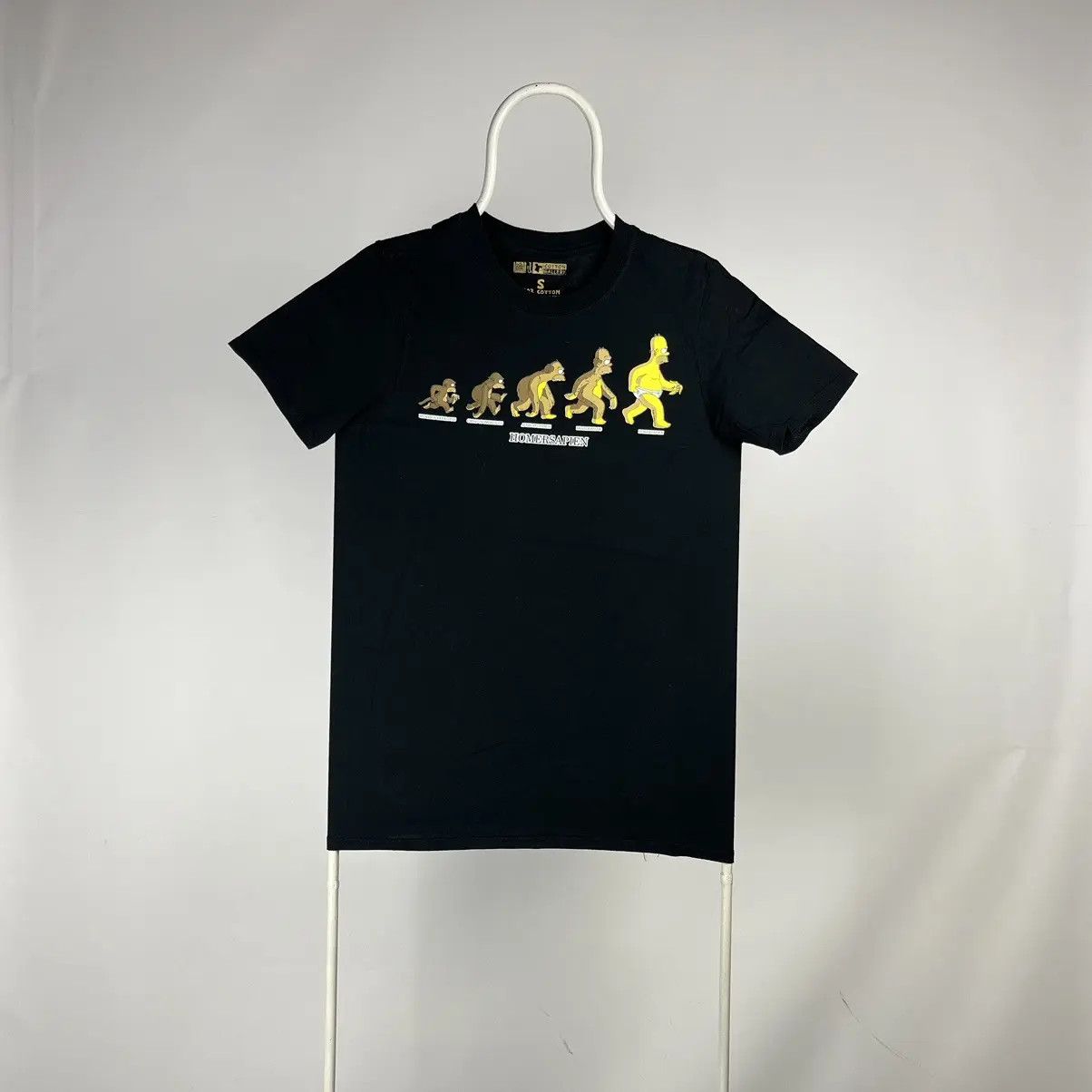 Band Tees The Simpsons Tshirt Homersapien Evolution Anima Size Small Hoodie, Sweatshirt | PodTeesHub.com