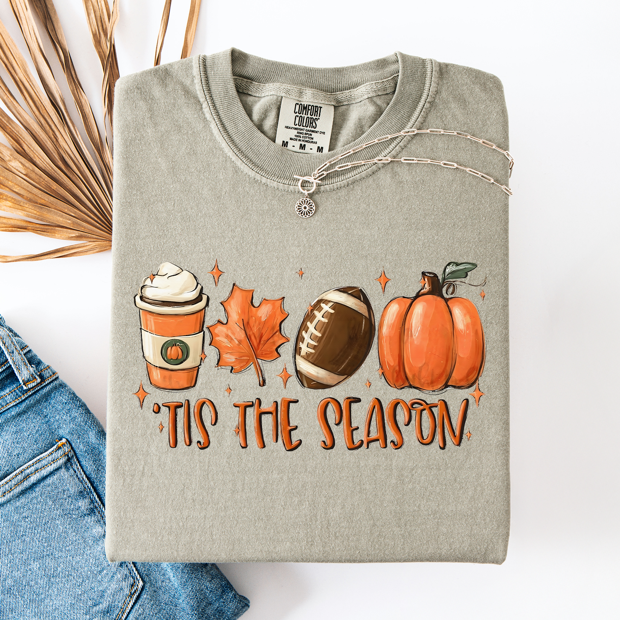 Tis the Season, Football Game Day Coffee Autumn Fall T-Shirt Hoodie, Sweatshirt | PodTeesHub.com
