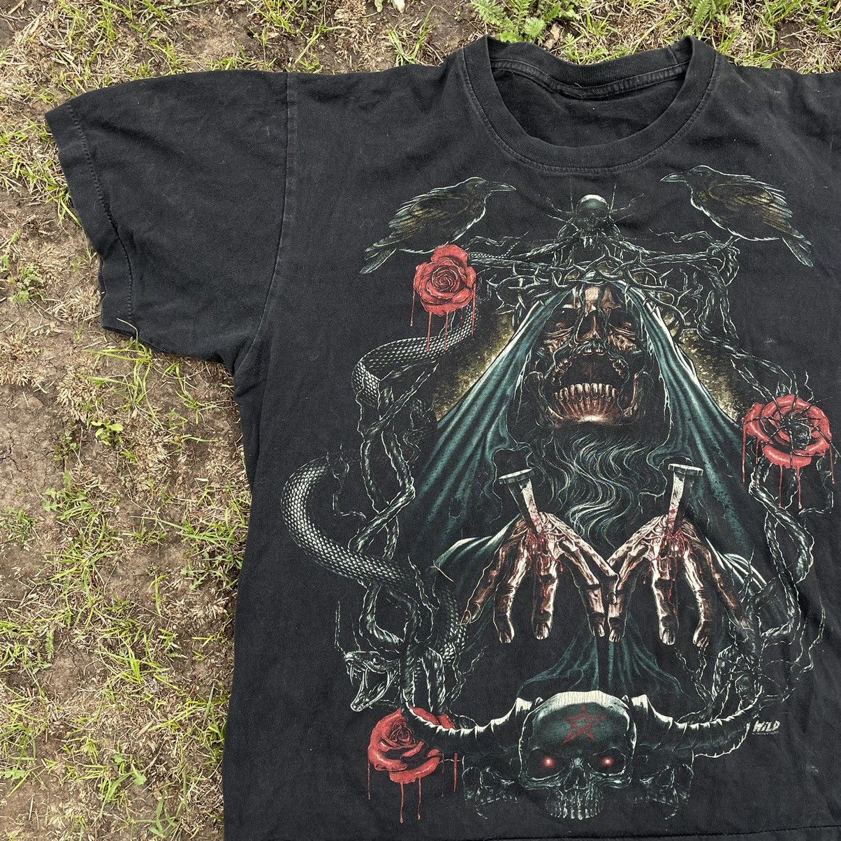 Band Tees Vintage 90s Skulls Dead Face Horror Tee Rock Streetwear Hoodie, Sweatshirt | PodTeesHub.com