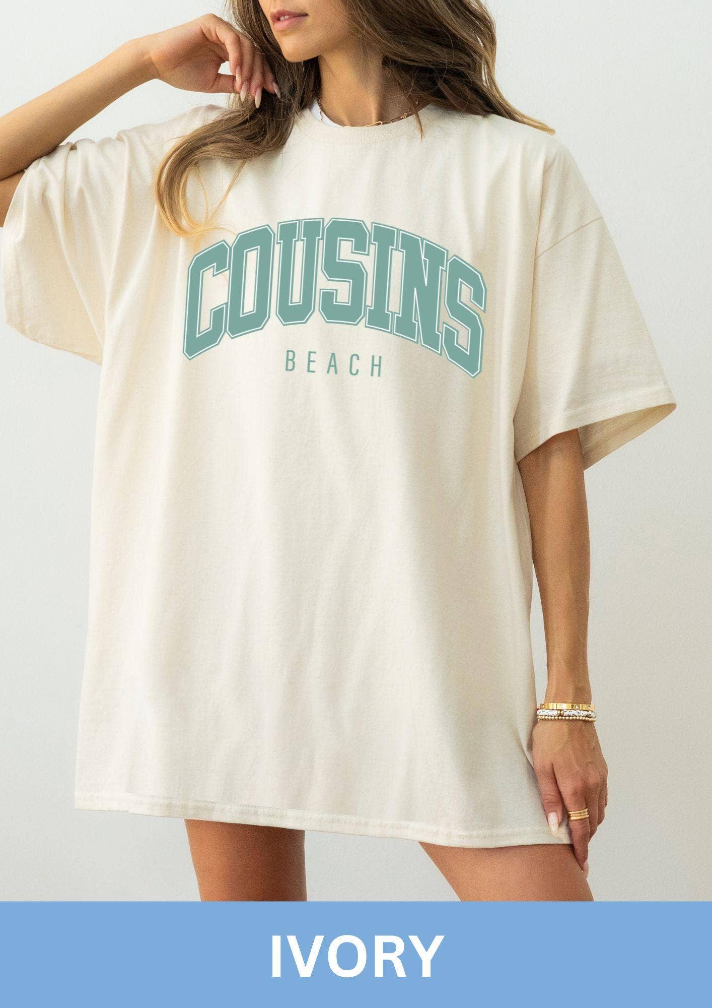 Cousins Beach Shirt - Oversized Trendy Gift For Her Hoodie, Sweatshirt | PodTeesHub.com