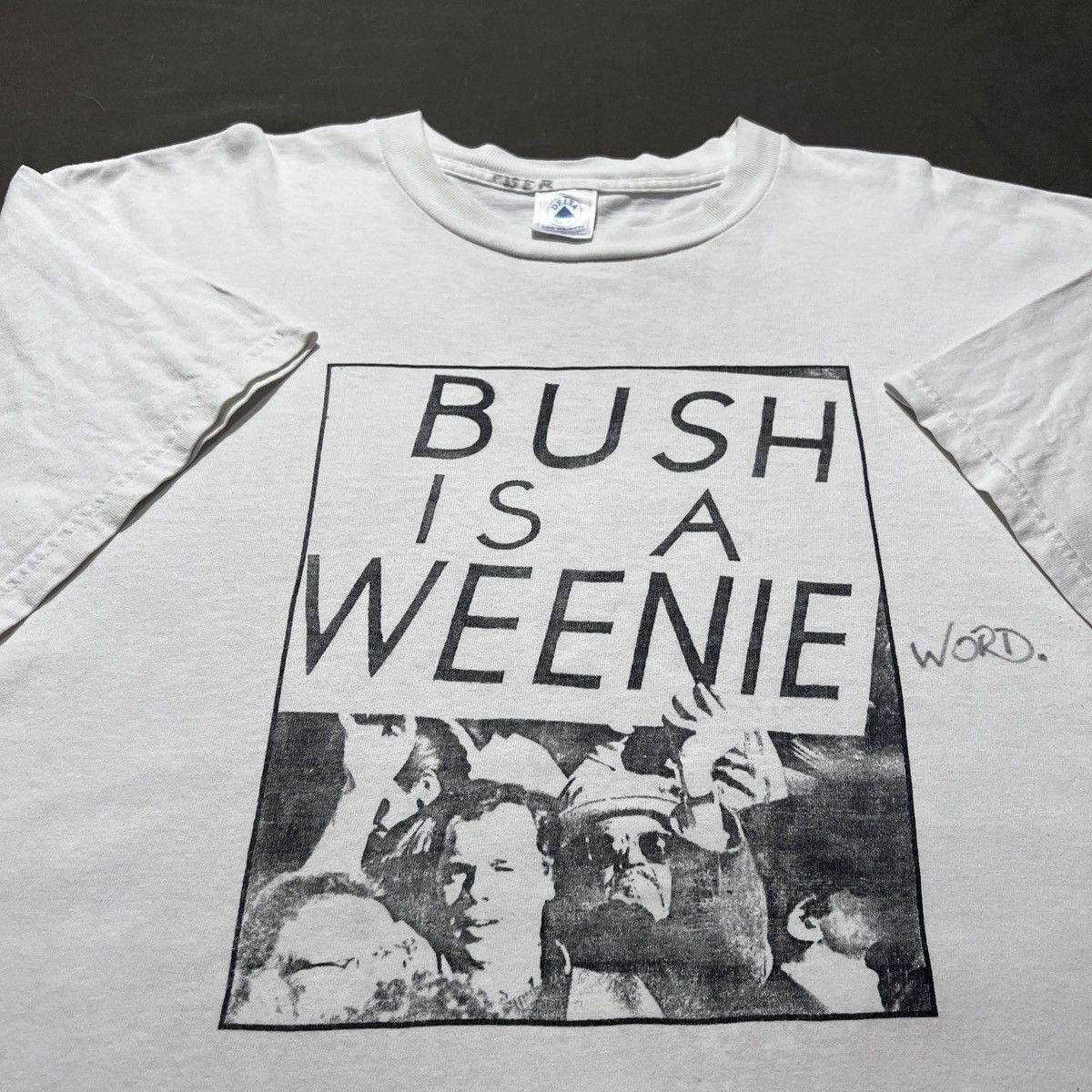 Vintage 90s Bush Is A Weenie Photo Tee Xl Graphic Streetwear Hoodie, Sweatshirt | PodTeesHub.com