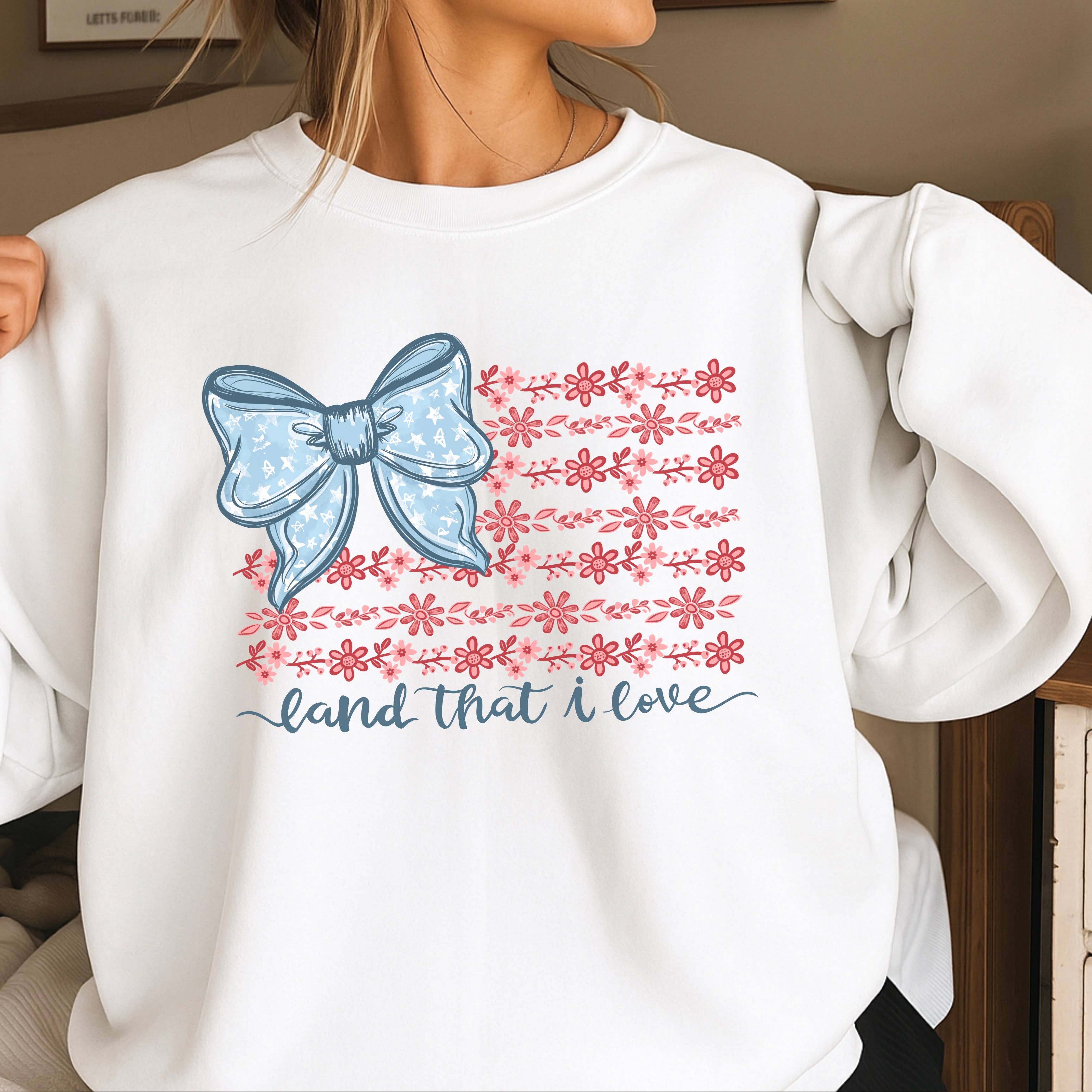 Land That I Love July 4th Sweatshirt | Gildan Brand T-Shirts, Hoodie | PodTeesHub.com
