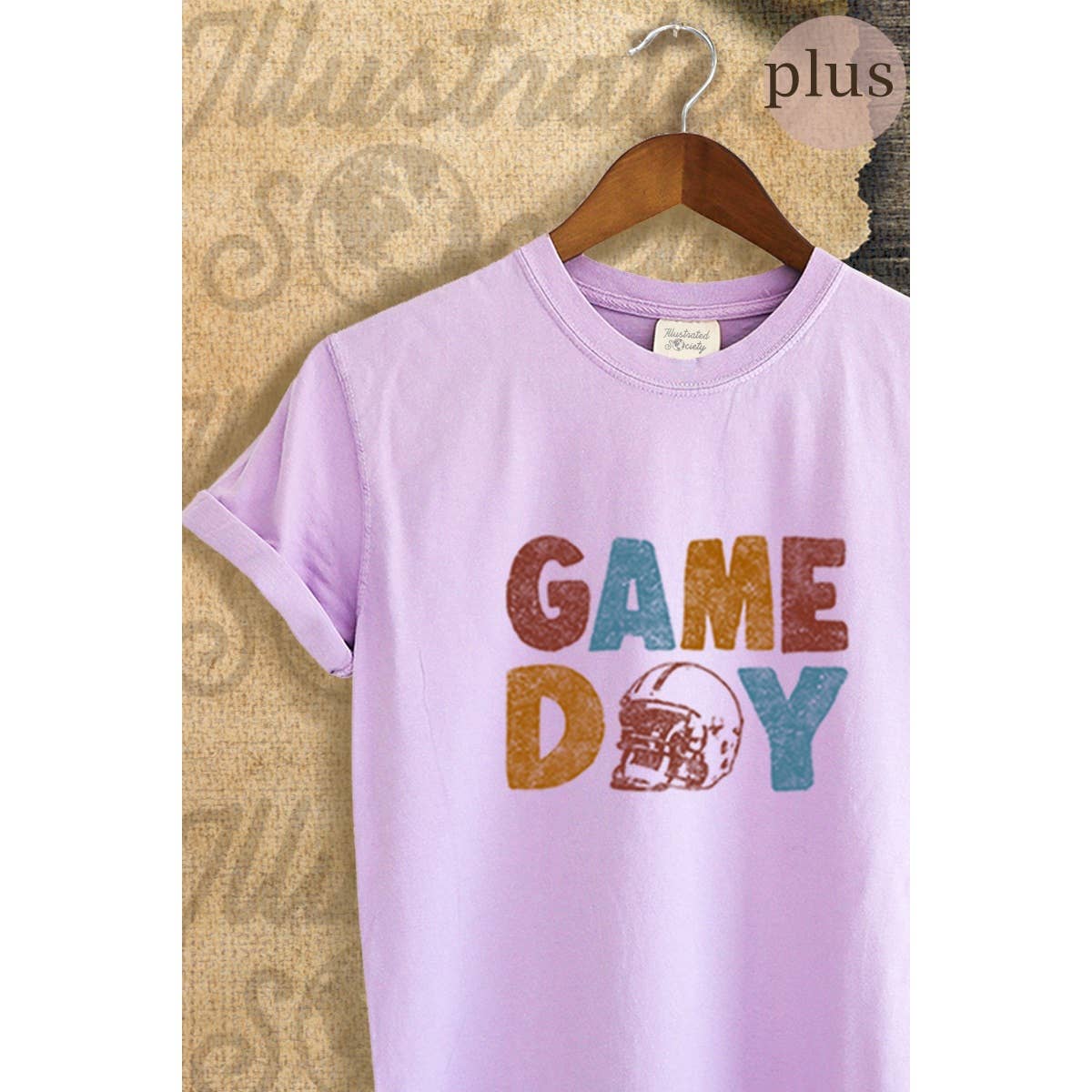 Game Day  Vintage Graphic Plus Tee Hoodie, Sweatshirt | PodTeesHub.com