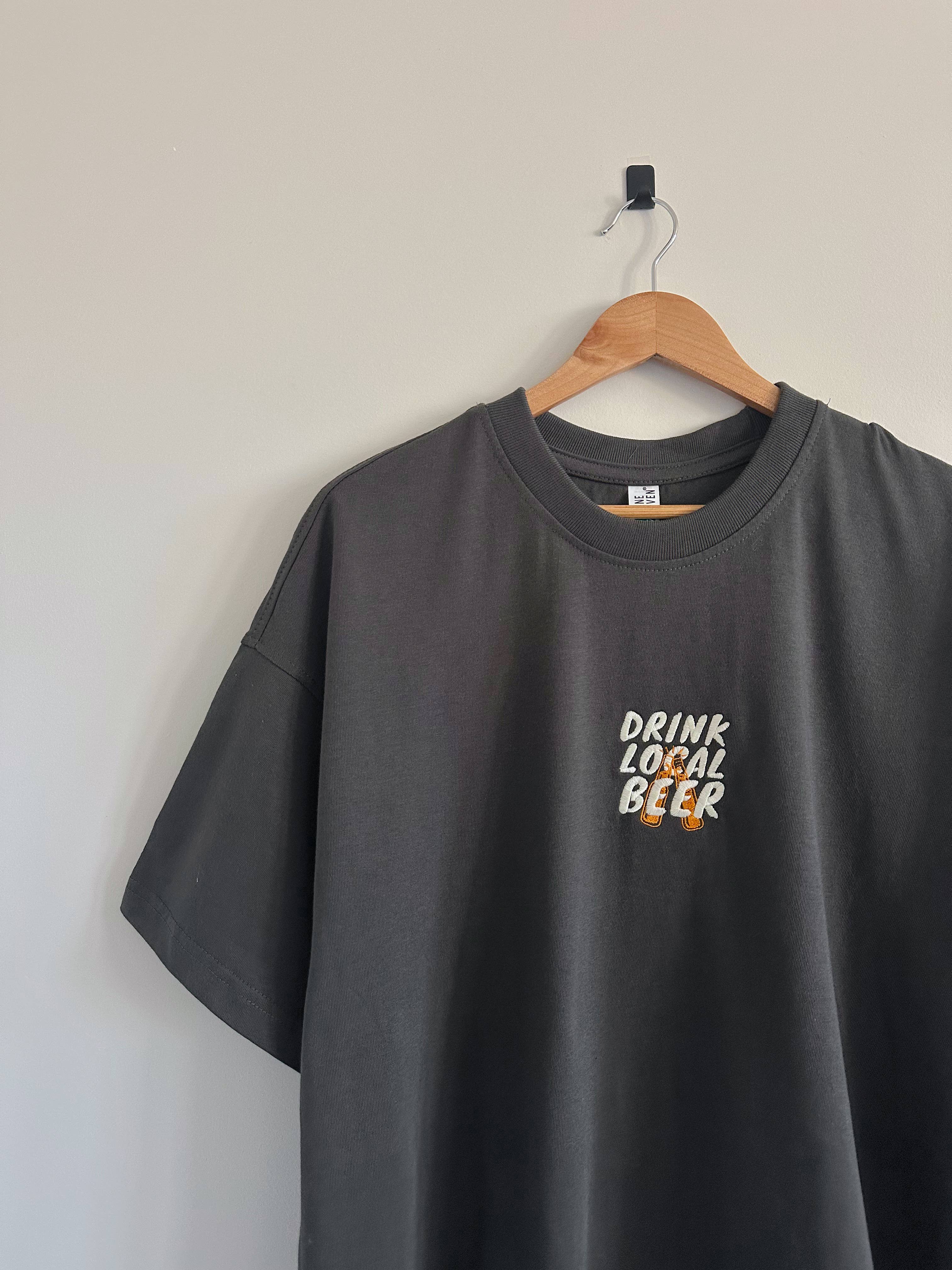 Drink Local Beer T-Shirt - Asphalt Hoodie, Sweatshirt | PodTeesHub.com
