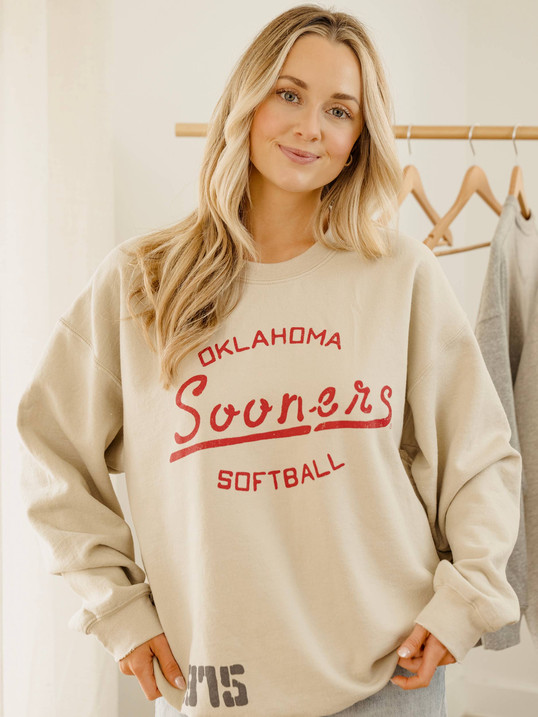 Ou Sooners Softball Stencil Sand Thrifted Sweatshirt T-Shirts, Hoodie | PodTeesHub.com