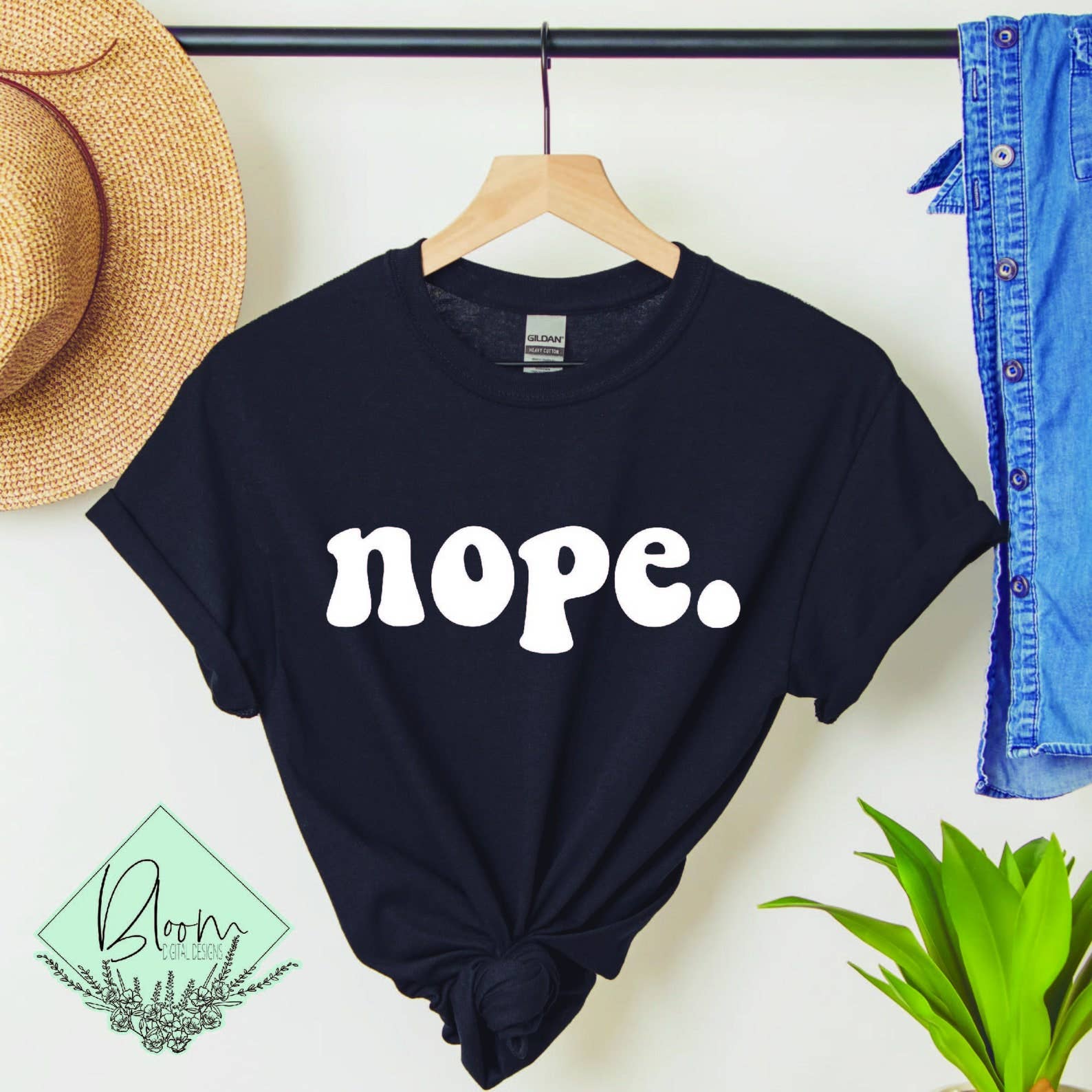 Nope T-Shirt Hoodie, Sweatshirt | PodTeesHub.com