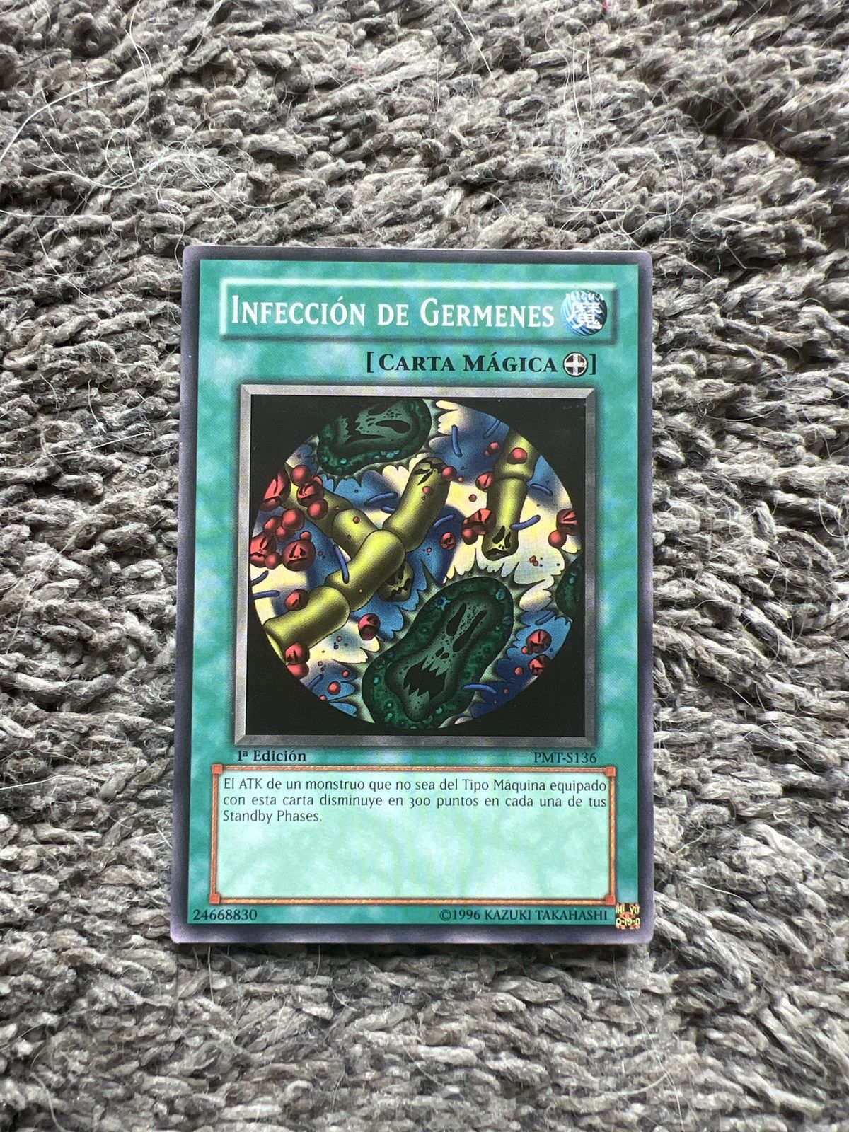 Vintage 1996 Konami Yu Gi Oh Infeccion De Germenes Card T-Shirts, Hoodie, Sweatshirt