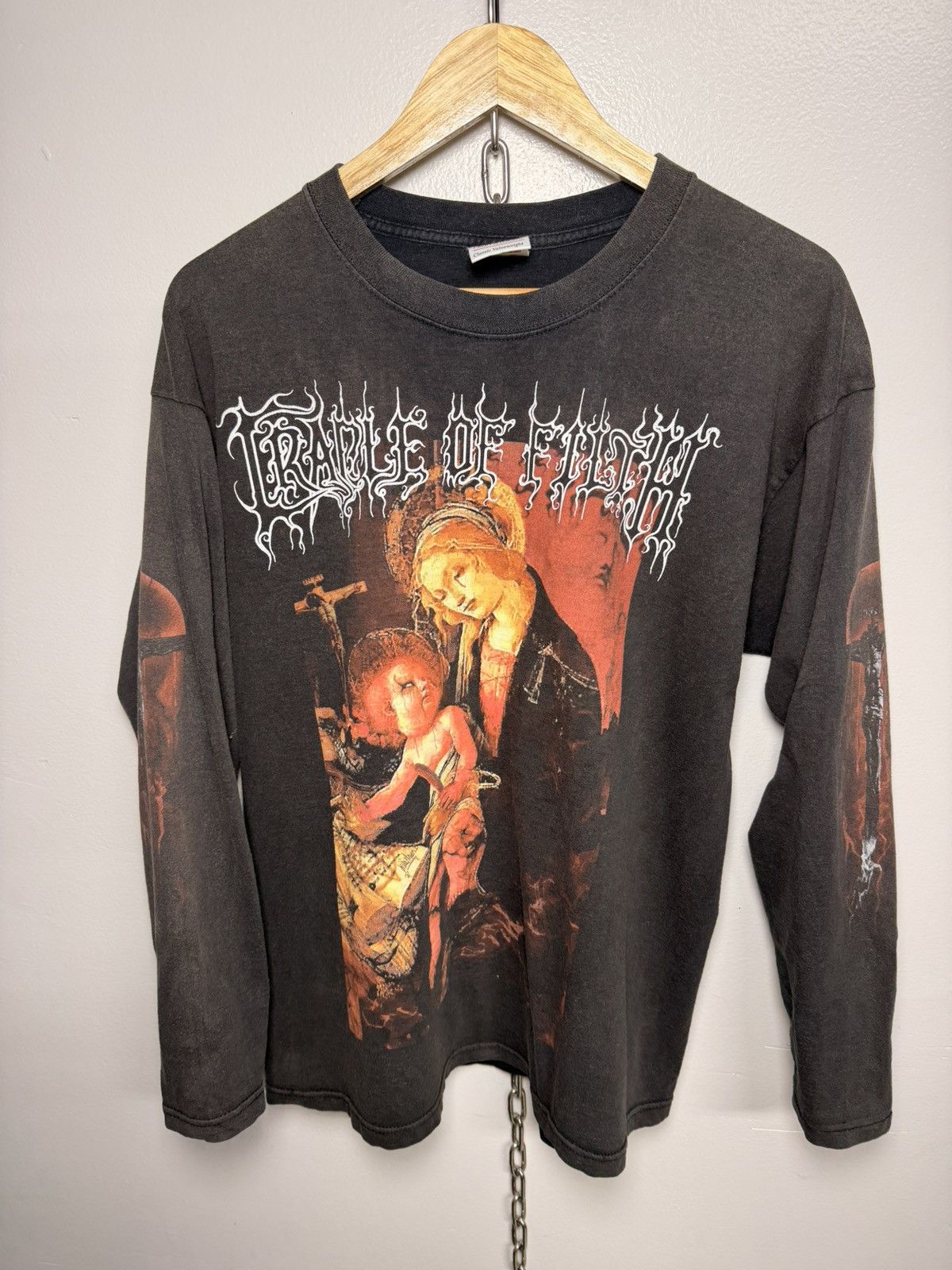 Band Tees Smoked Cradle Of Filth Black Metal For Bastards Long Sleeve Hoodie, Sweatshirt | PodTeesHub.com