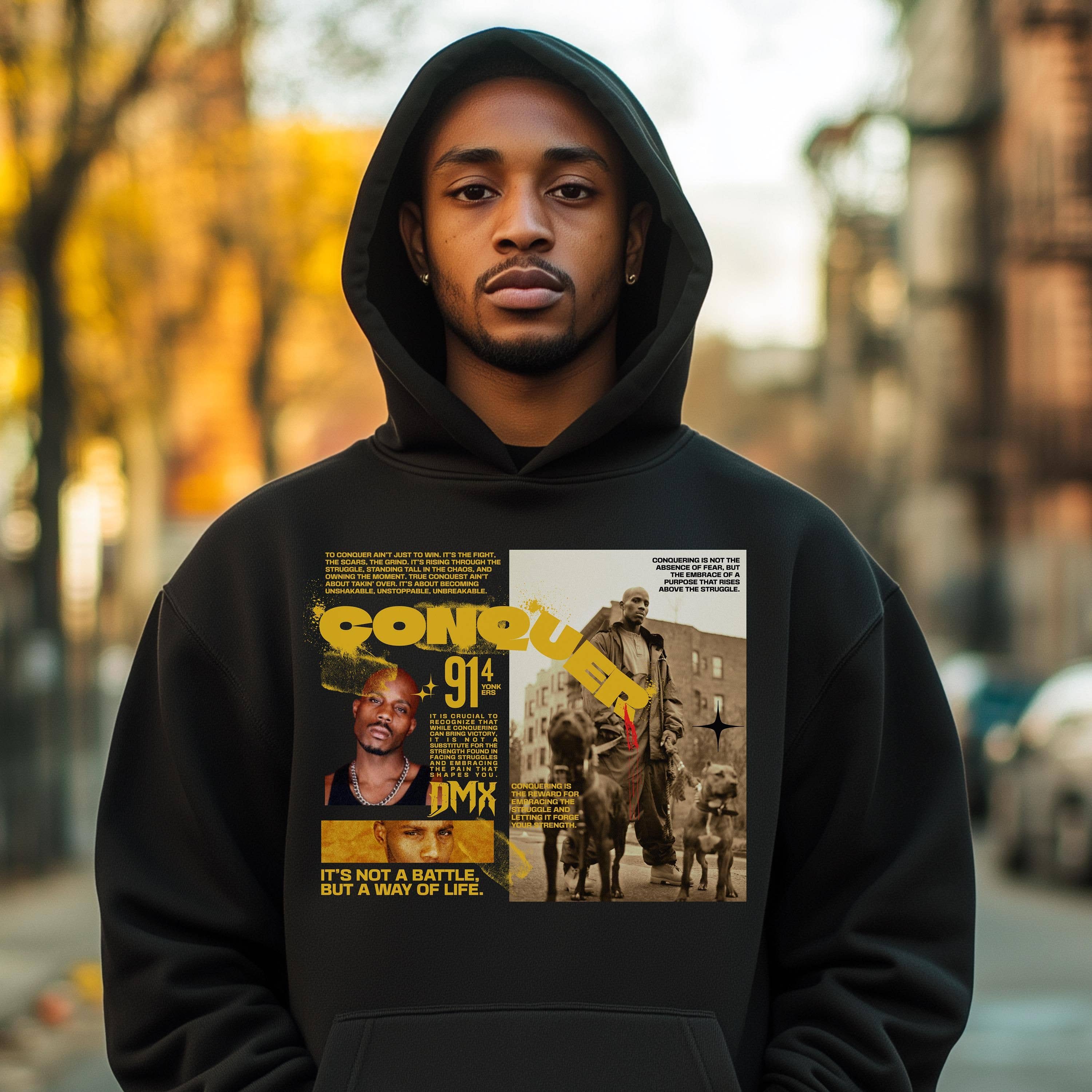 Dmx Tribute Graphic Hoodie Hip-Hop Rap Legend Sweatshirt T-Shirts | PodTeesHub.com