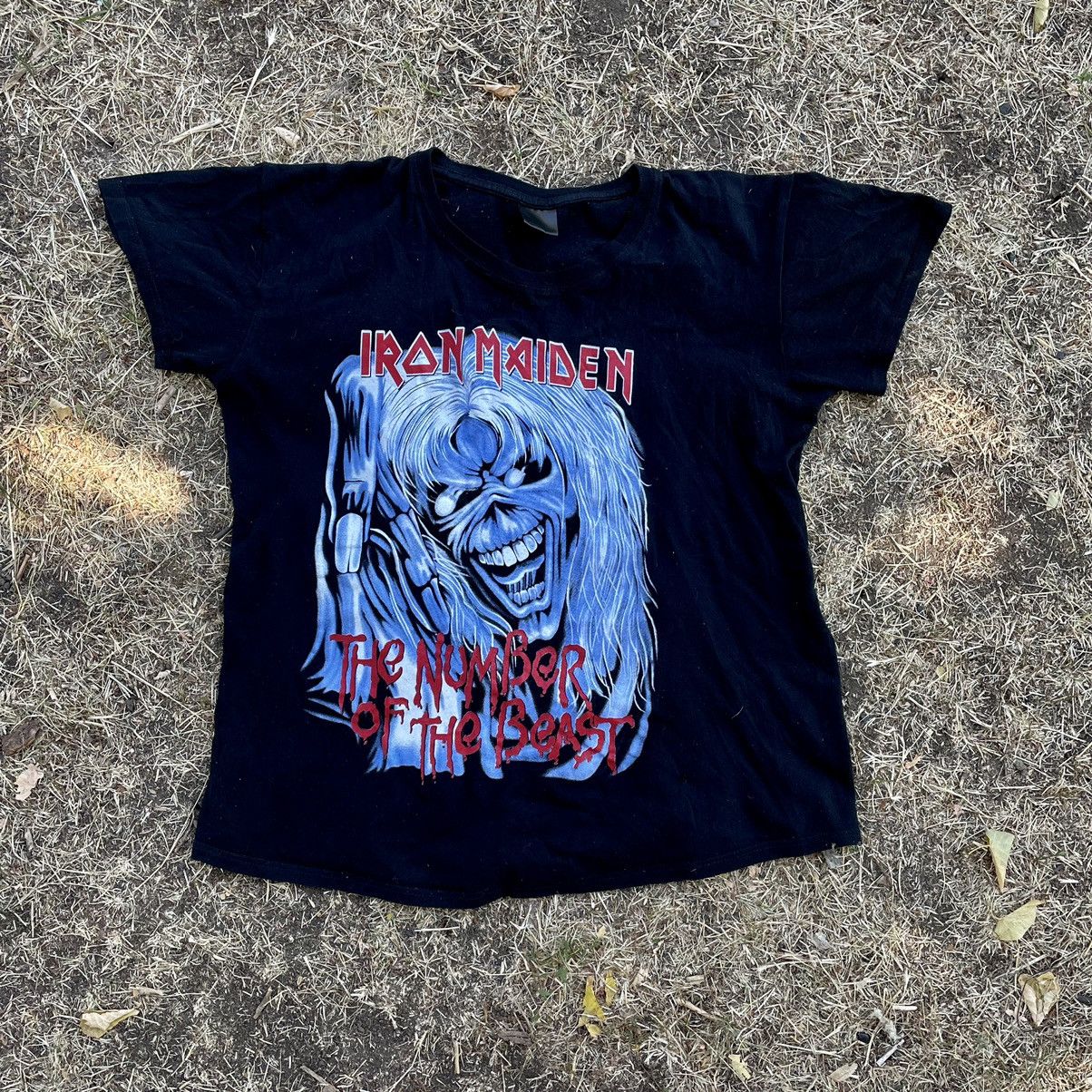 Iron Maiden X Vintage Vintage 90s Iron Maiden Tee Band Rock Tour Streetwear Hoodie, Sweatshirt | PodTeesHub.com