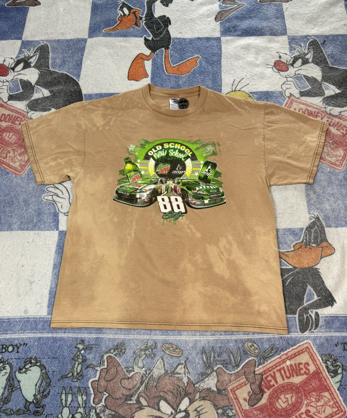 Nascar Vintage Dale Earnhardt Jr Mtn Dew Racing Tee Hoodie, Sweatshirt | PodTeesHub.com